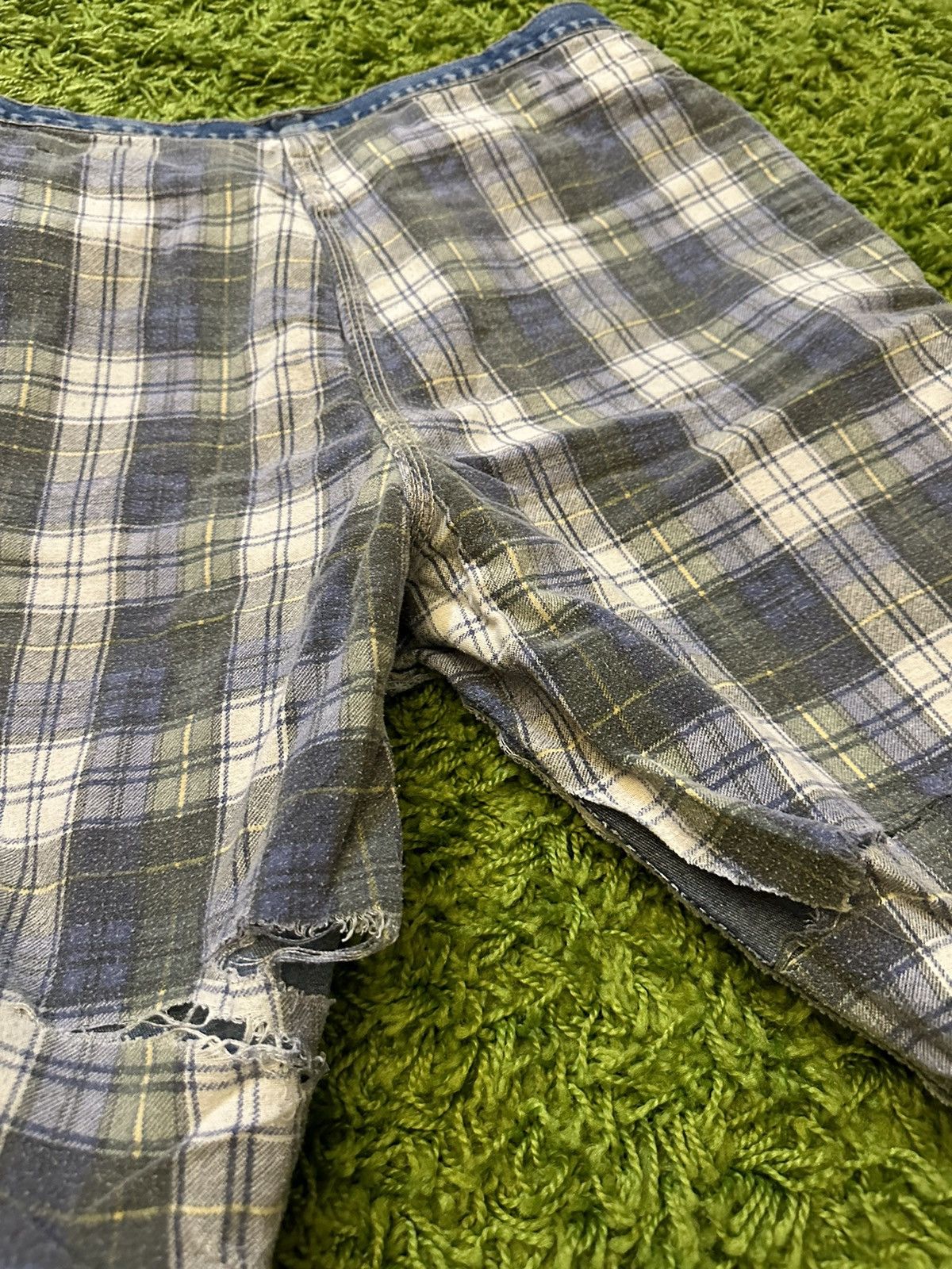Dickies × Vintage Rare Vintage Dickies Flannel Lined Denim Shorts Size 34 Size US 34 / EU 50 - 6 Thumbnail