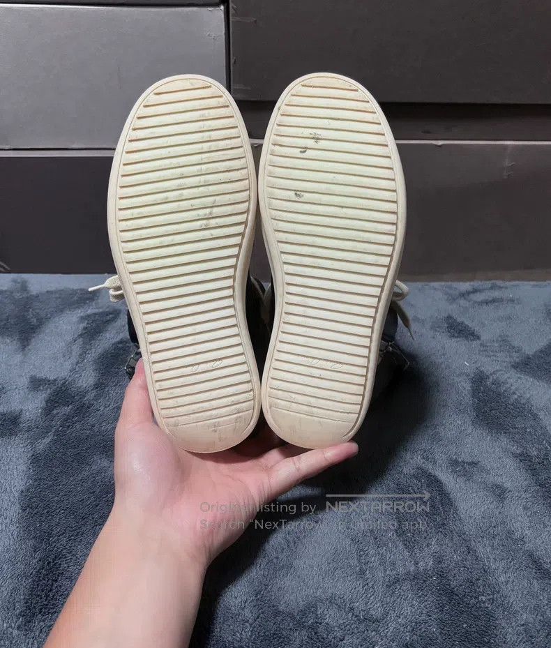Rick Owens Rick Owens Leather Inverted Triangle with Iron Hook Size US 4.5 / IT 34.5 - 8 Thumbnail