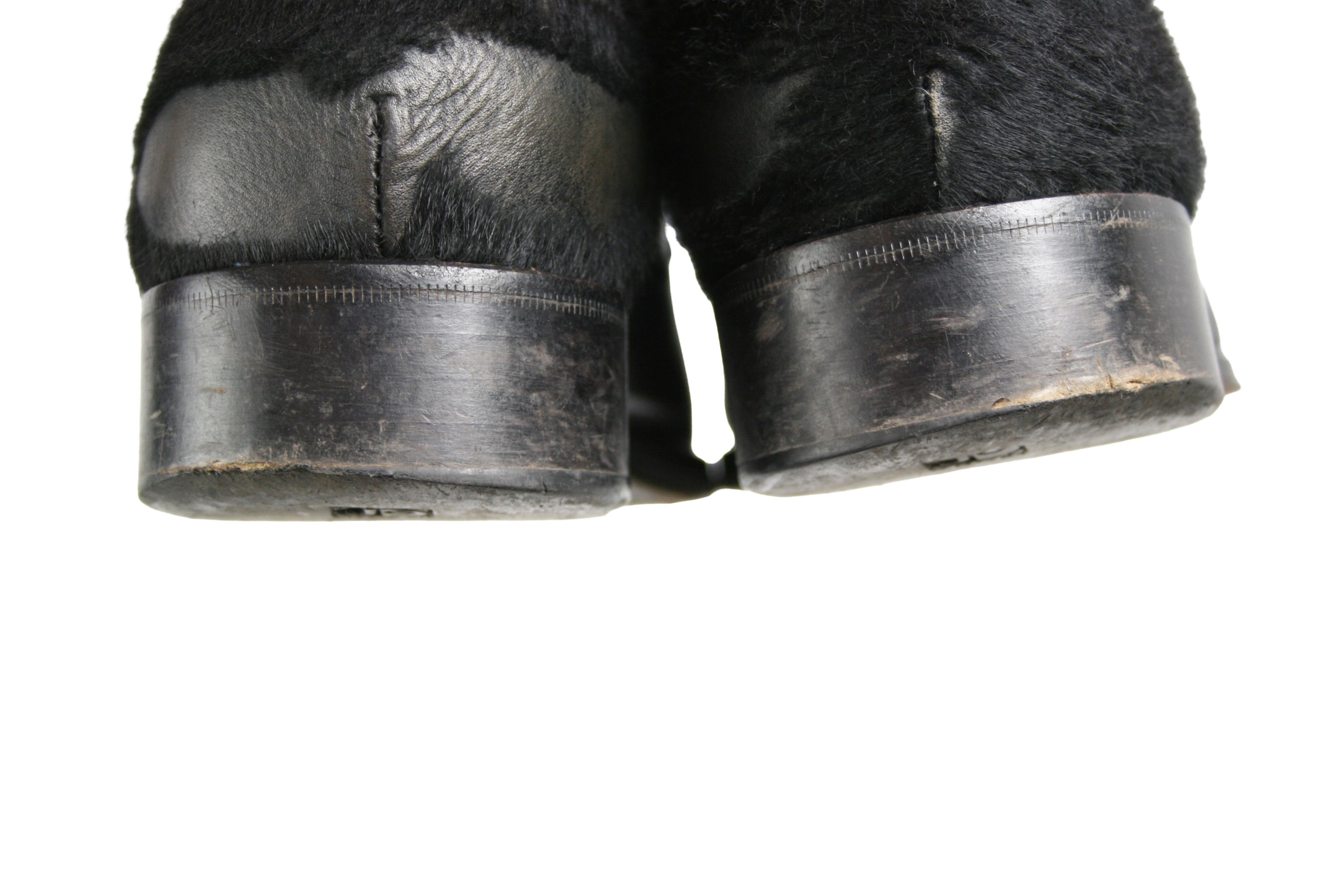 Jo Ghost 00S Y2K Avant Garde Pony Hair Derby Shoes Vintage Size US 10 / EU 43 - 12 Thumbnail