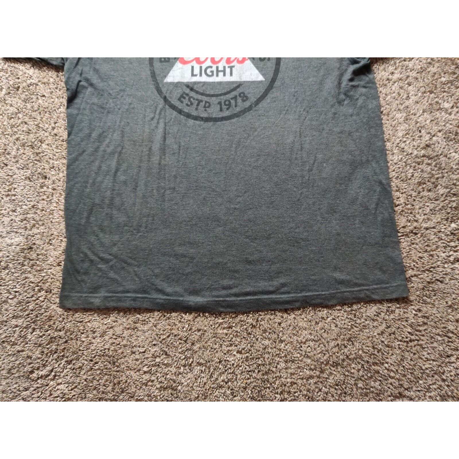 Other Coors Light Shirt Adult Mens XL Gray Born in the Rockies Size US XL / EU 56 / 4 - 5 Thumbnail