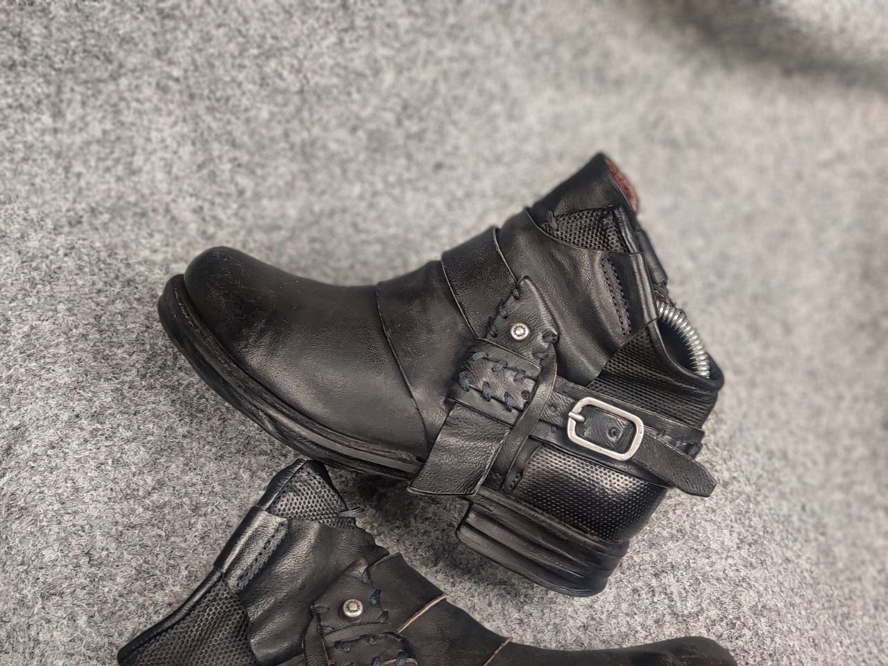 A.S.98 A.S.98 Vintage Durable Leather Zip buckles Ankle Boots Size US 6 / IT 36 - 4 Thumbnail