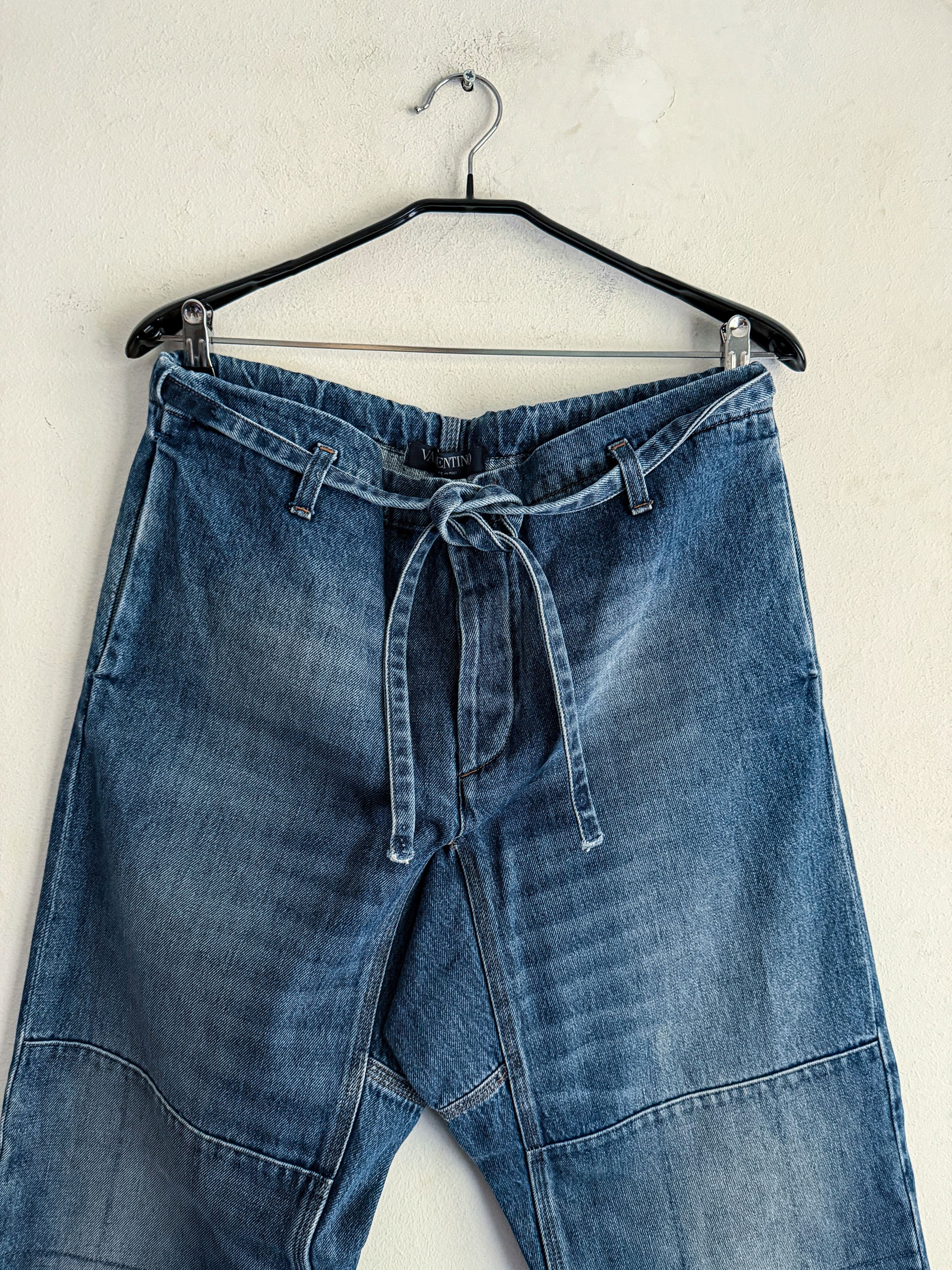 Valentino Valentino Mainline Paneled Drawstring Jeans Size US 32 / EU 48 - 3 Thumbnail