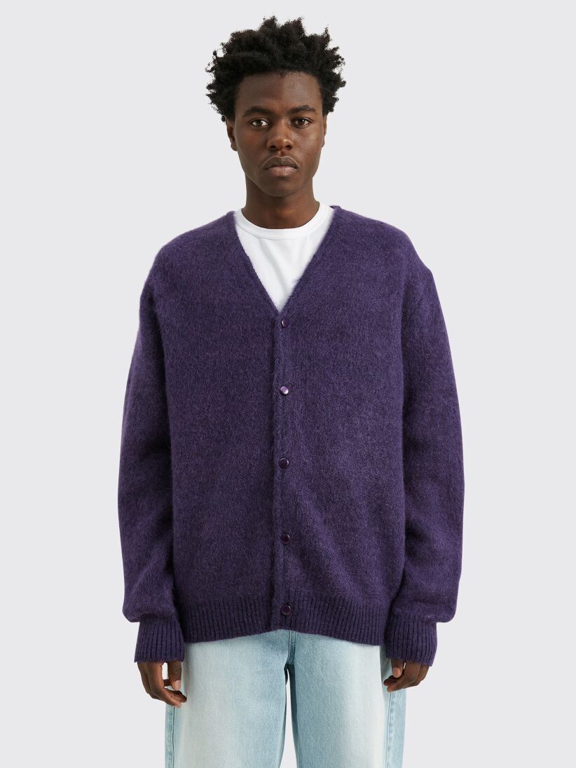 Needles Purple Mohair Cardigan