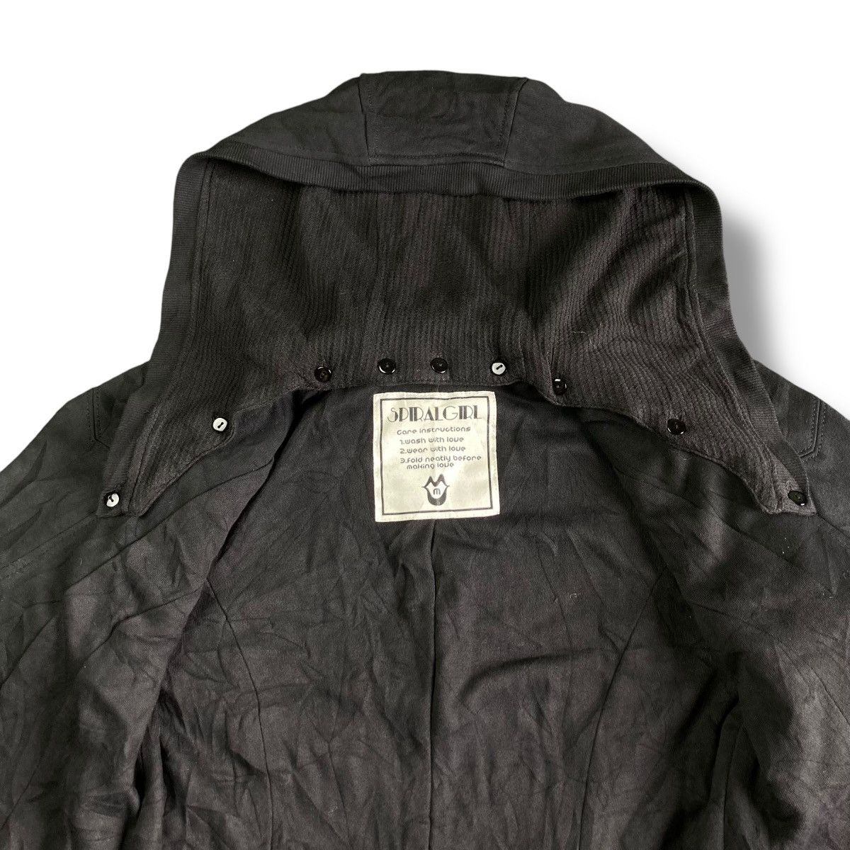 If Six Was Nine × Japanese Brand × Le Grande Bleu (L.G.B.) 🇯🇵 SPIRAL GIRL MULTIPOCKET PUNK GOTHIC HEAVY COAT JACKET Size M / US 6-8 / IT 42-44 - 6 Thumbnail