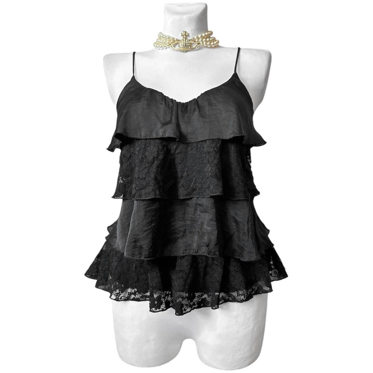 Vintage gothic avant-garde Coquette Victorian lace blouse Size S / US 4 / IT 40 - 1 Thumbnail