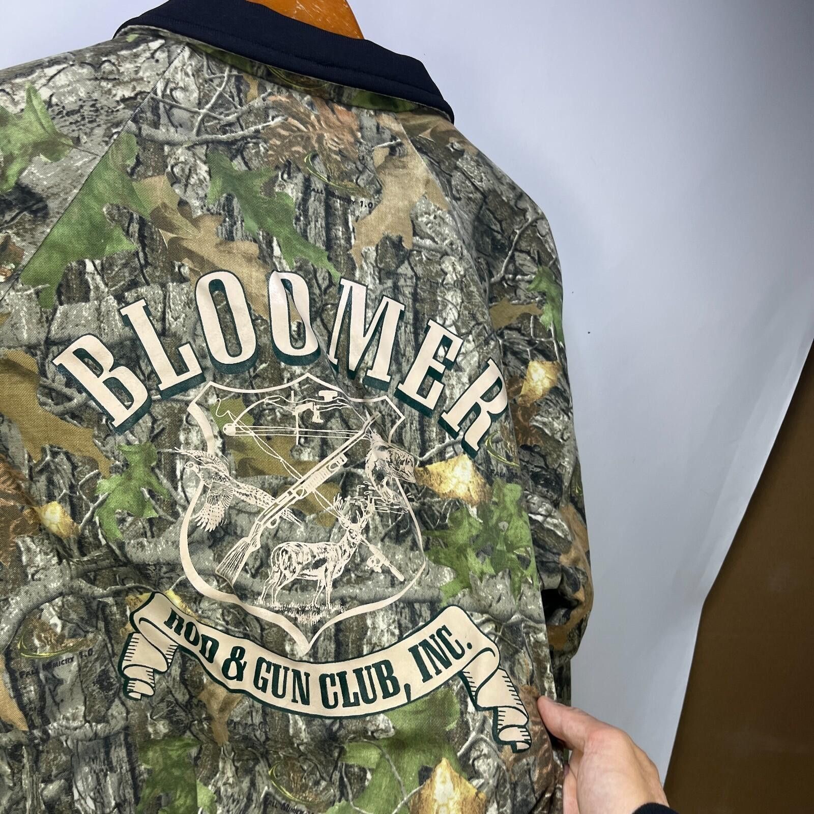 Walls Vintage 90s Walls Tree Camo Quilted Bomber Jacket Large Size US L / EU 52-54 / 3 - 8 Thumbnail