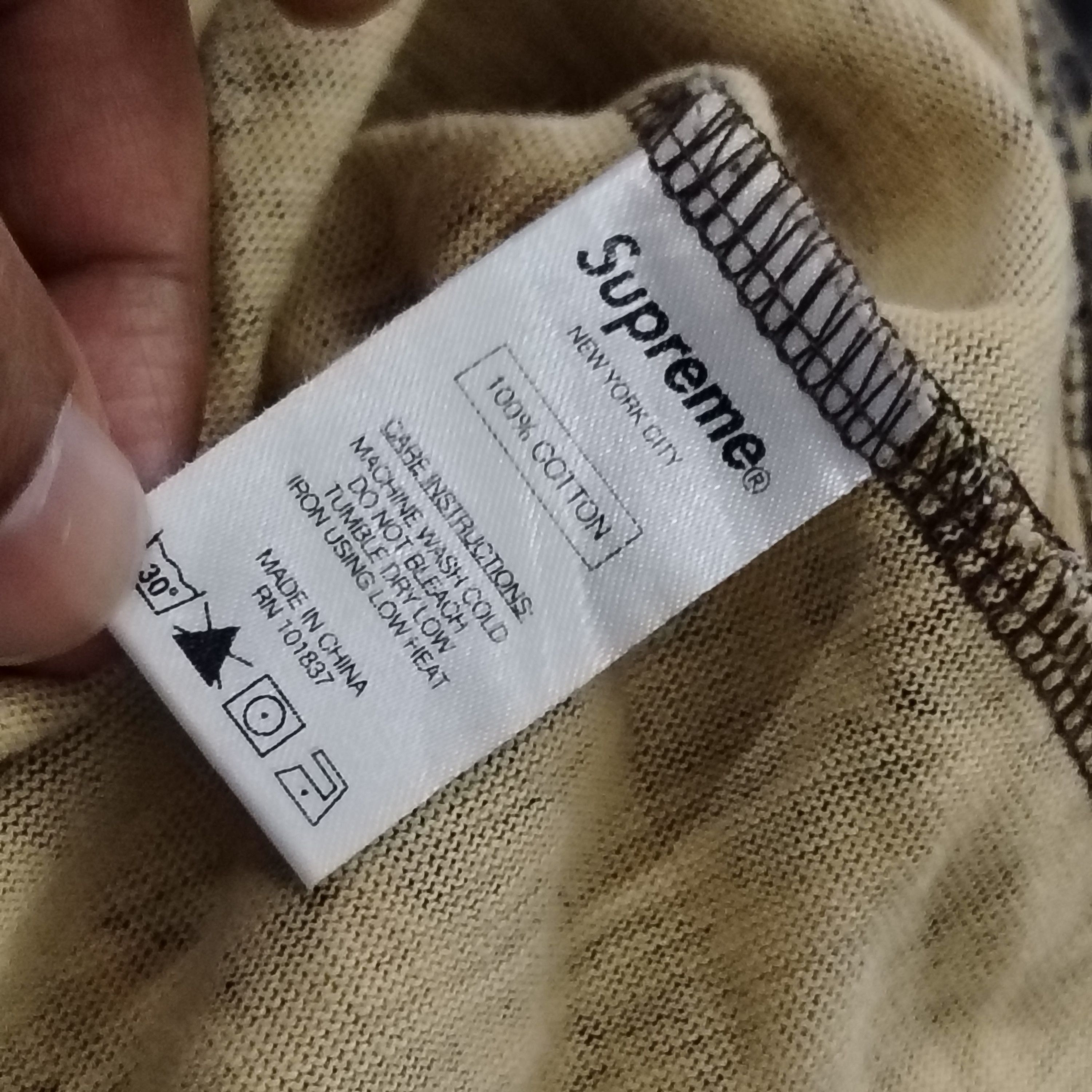 Supreme Vintage Supreme Tiger Stripe Single Pocket Tshirt Size US S / EU 44-46 / 1 - 10 Thumbnail