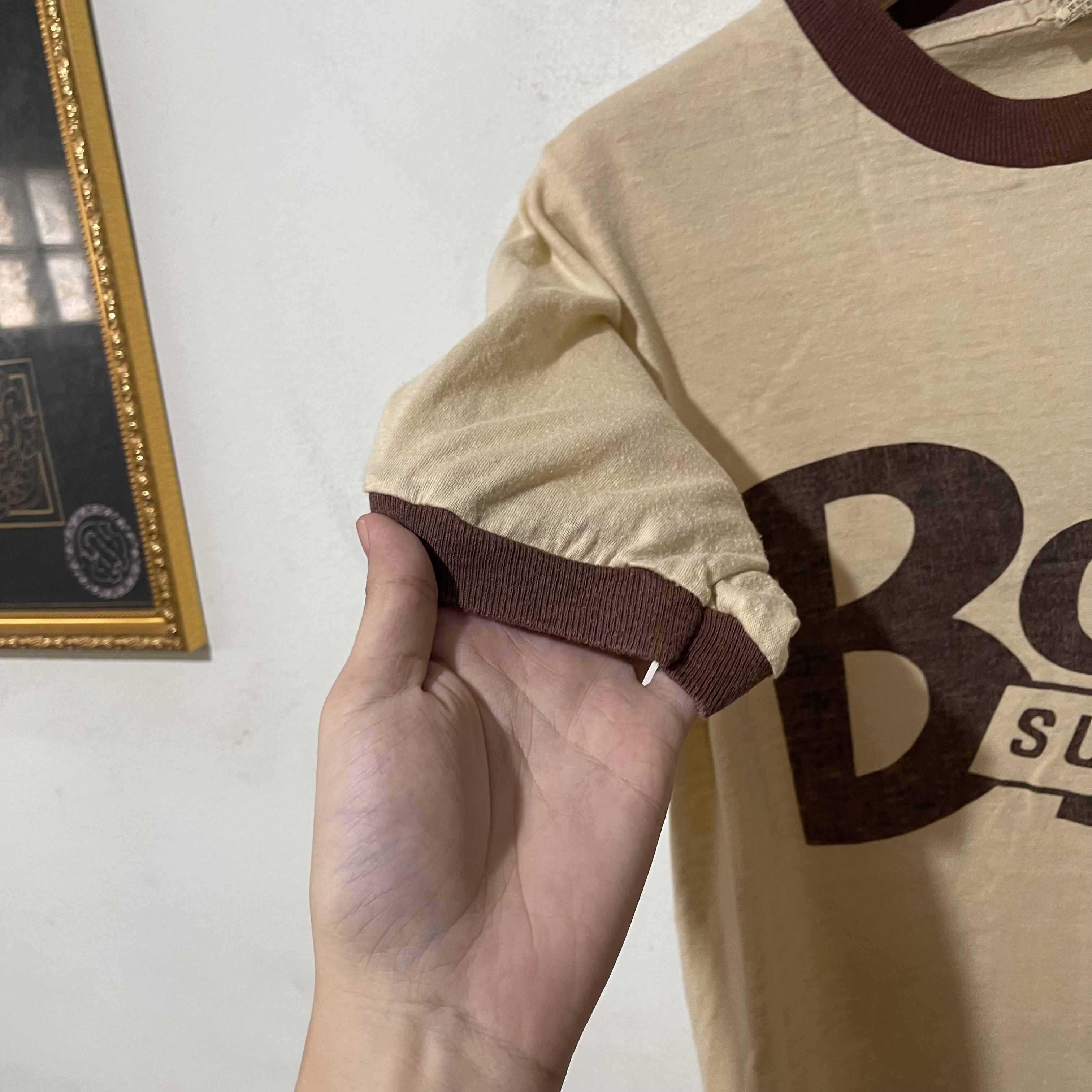 Vintage Vintage 80s Bob's Surplus Ringer Tee Size US XS / EU 42 / 0 - 5 Thumbnail