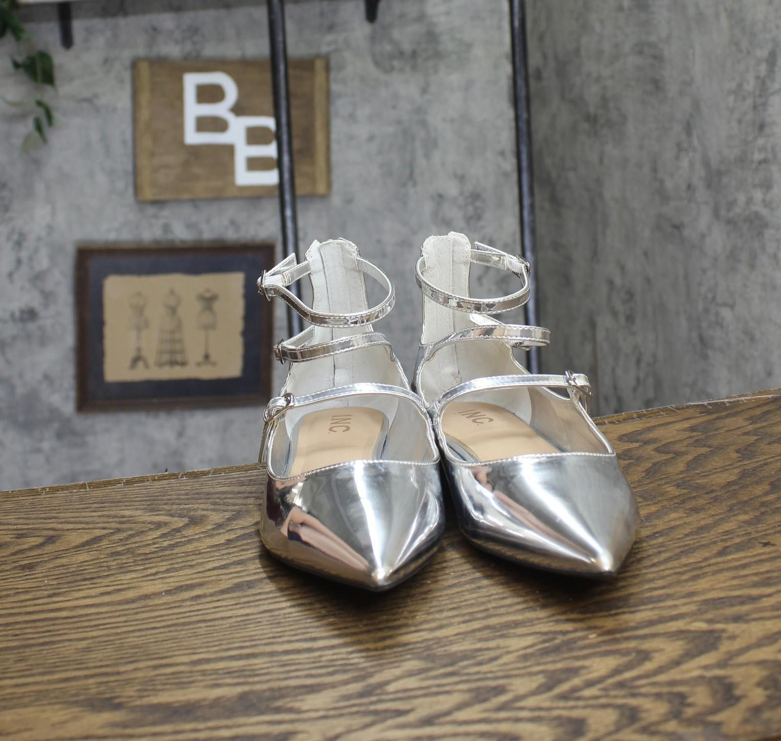 Other Nwt Inc International Concepts Valan Flats Silver Gray 10m Size US 10 / IT 40 - 3 Thumbnail