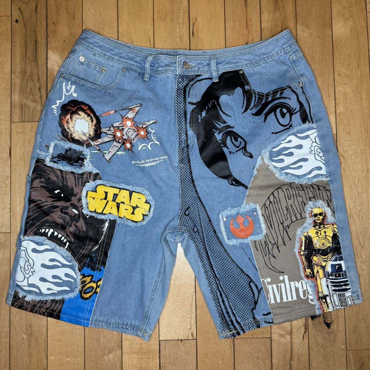 Civil Regime × Star Wars Civil Regime x Star Wars jean shorts sz 36 Size US 36 / EU 52 - 1 Thumbnail