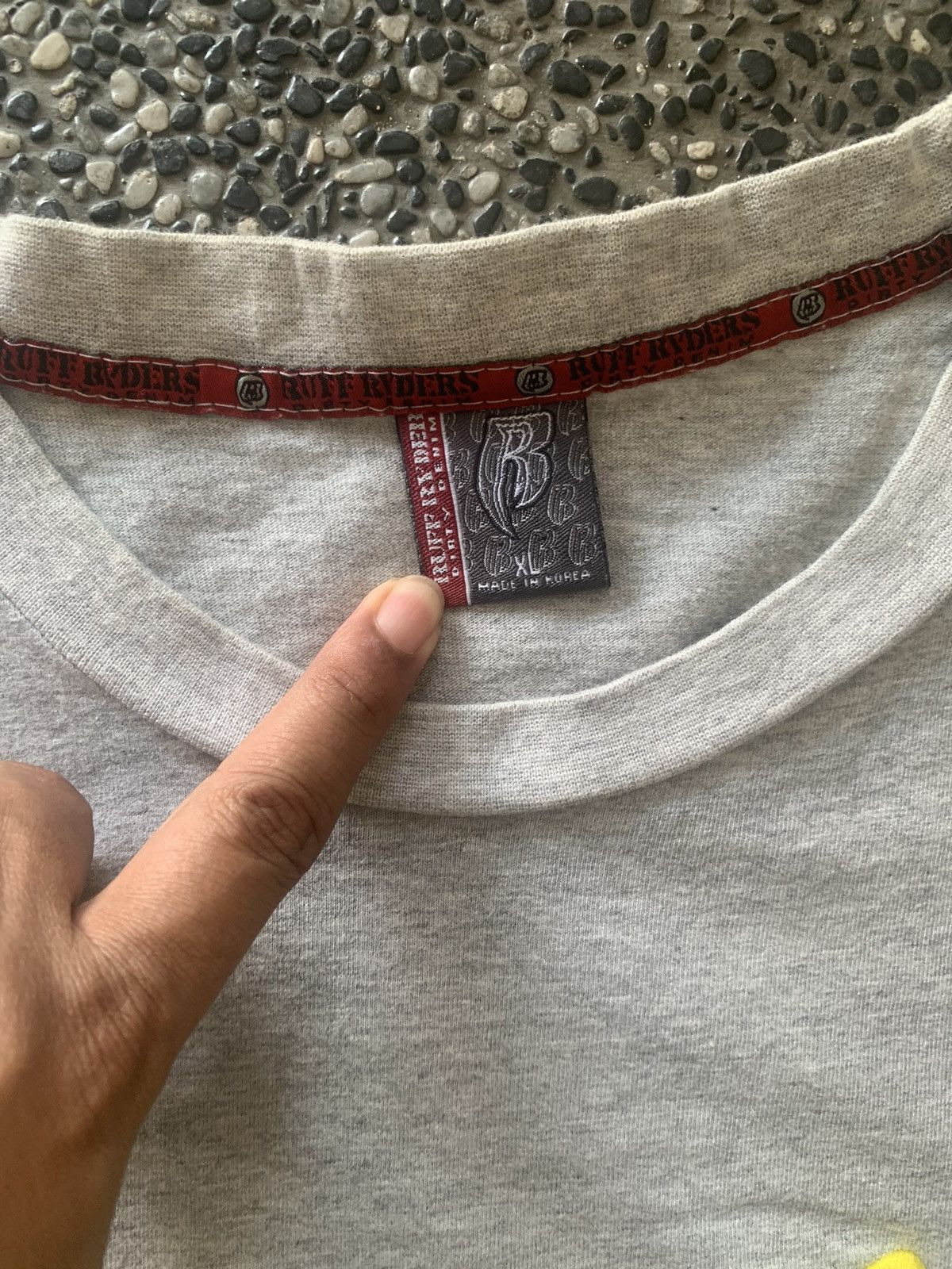 Rap Tees × Ruff Ryders × Vintage Vintage DMX Ruff Ryders Dirty Denim Embroidered T shirt Size US XL / EU 56 / 4 - 7 Thumbnail