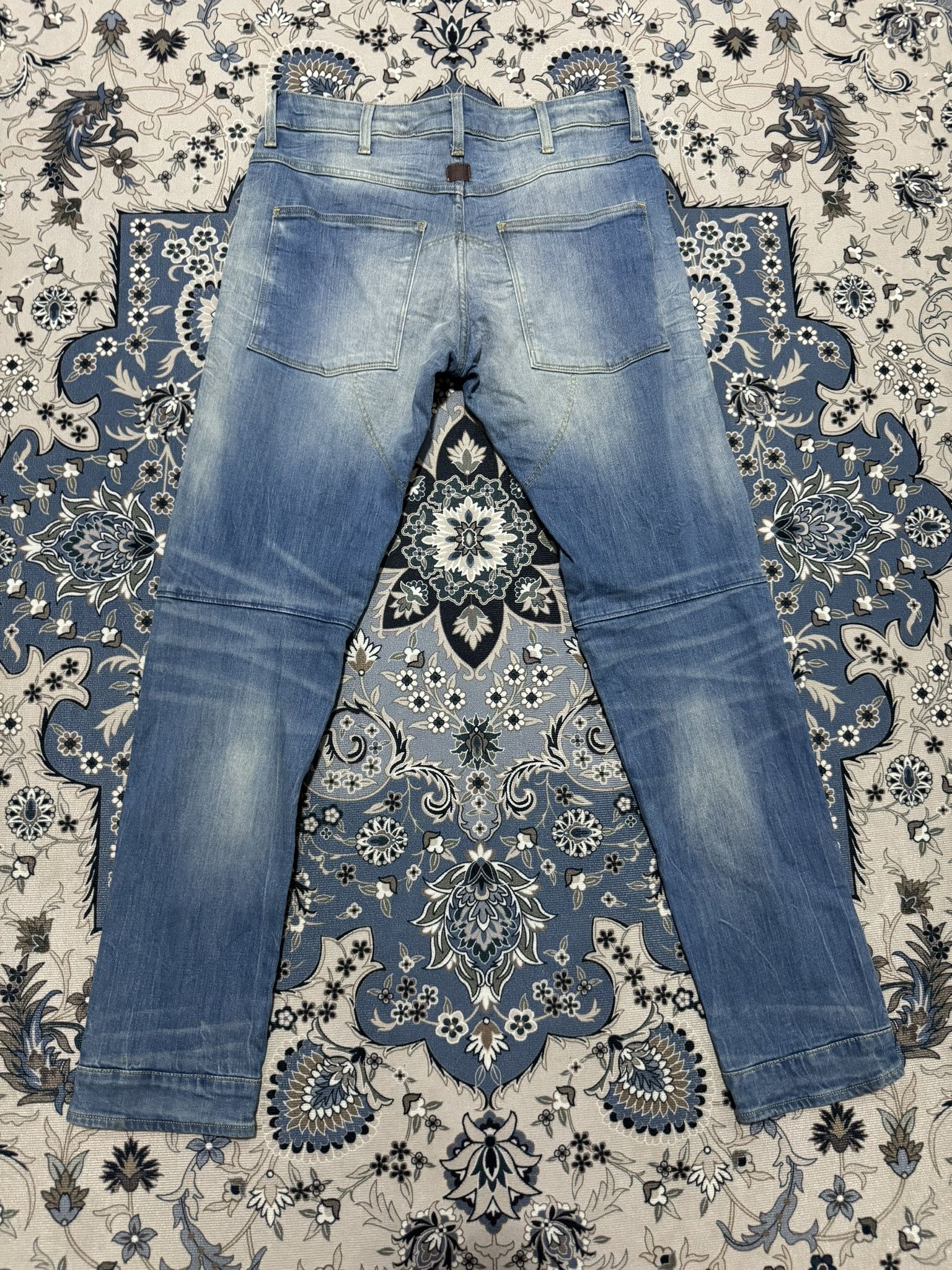 20471120 × Beauty Beast × G-Star Y2K G Star Raw Bikers Pants Balmain Style Jeans Size US 32 / EU 48 - 6 Thumbnail