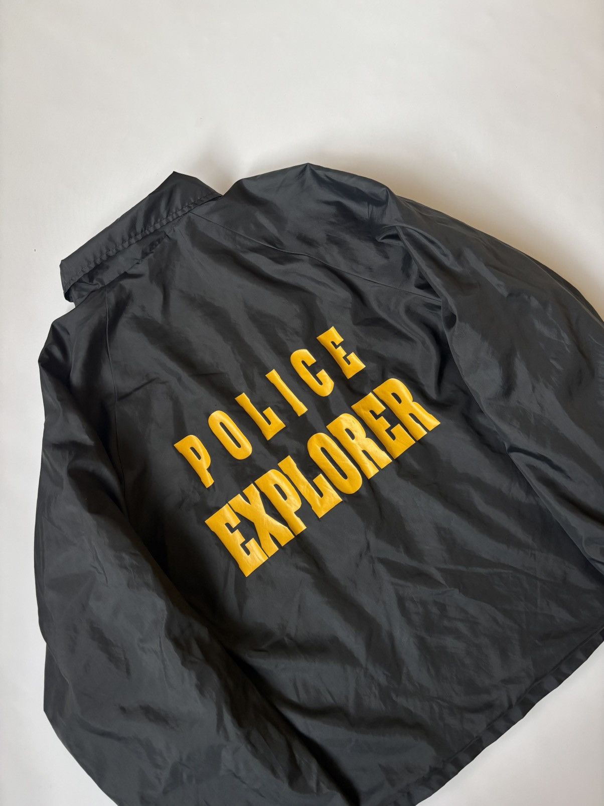 Vintage 1980s Police Explorer Coach Jacket Vintage USA Cardinal Size US M / EU 48-50 / 2 - 2 Thumbnail