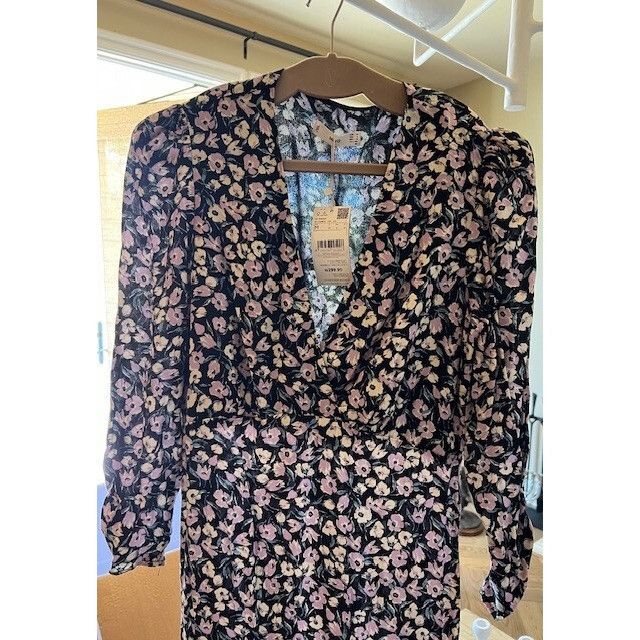 Mango Beautiful MANGO Dress with Flowers NWT Size M / US 6-8 / IT 42-44 - 3 Thumbnail
