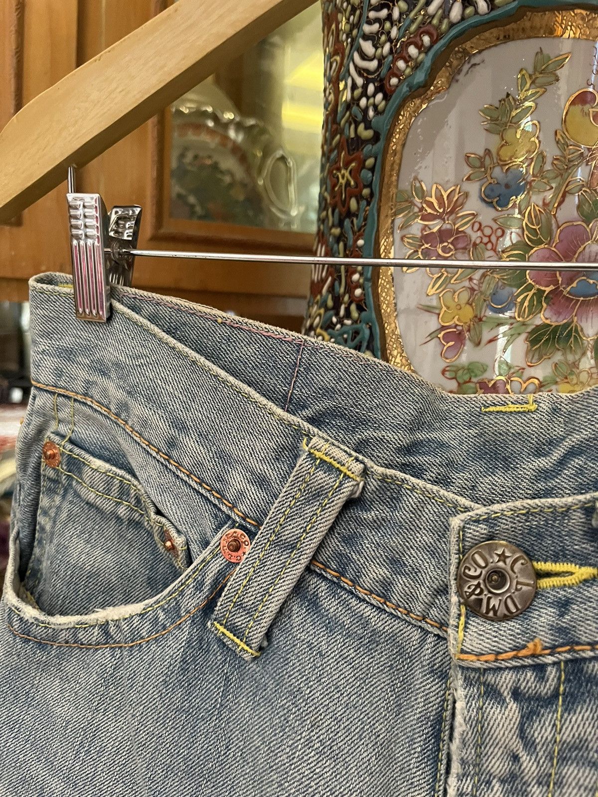 Japanese Brand Y2K Cocolulu Back Print Jean🇯🇵 Size US 31 - 9 Thumbnail