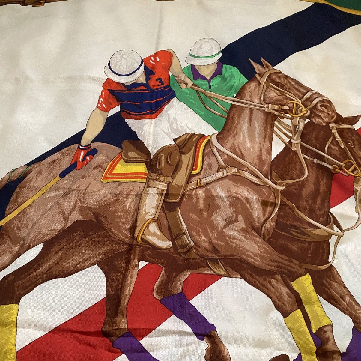 Ralph Lauren VINTAGE‼️Ralph Lauren Equestrian Silk Scarf Size ONE SIZE - 4 Thumbnail