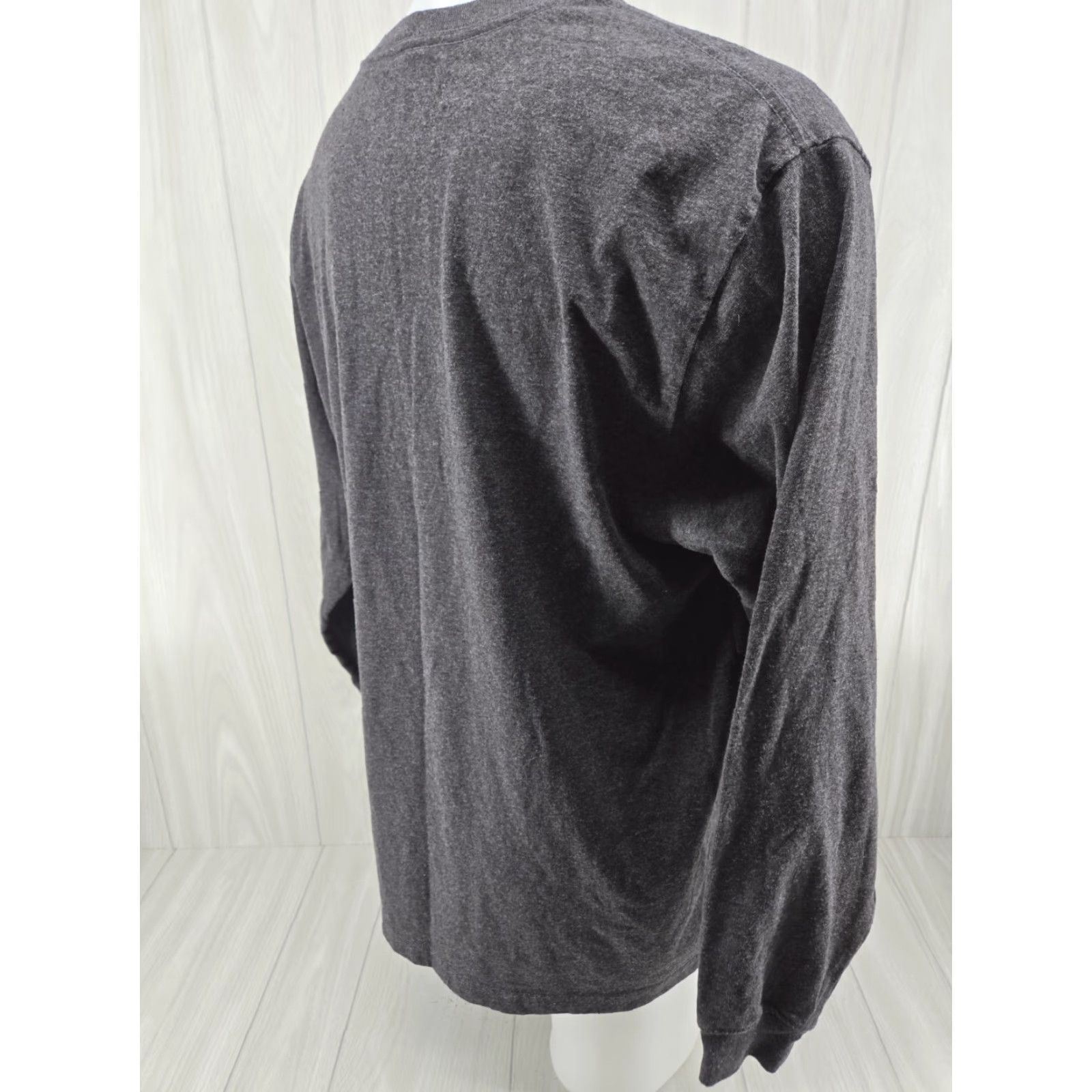 Carhartt Carhartt Loose Fit Long Sleeve Shirt Men L Charcoal Gray Orange Spellout Shirt Size US L / EU 52-54 / 3 - 7 Thumbnail
