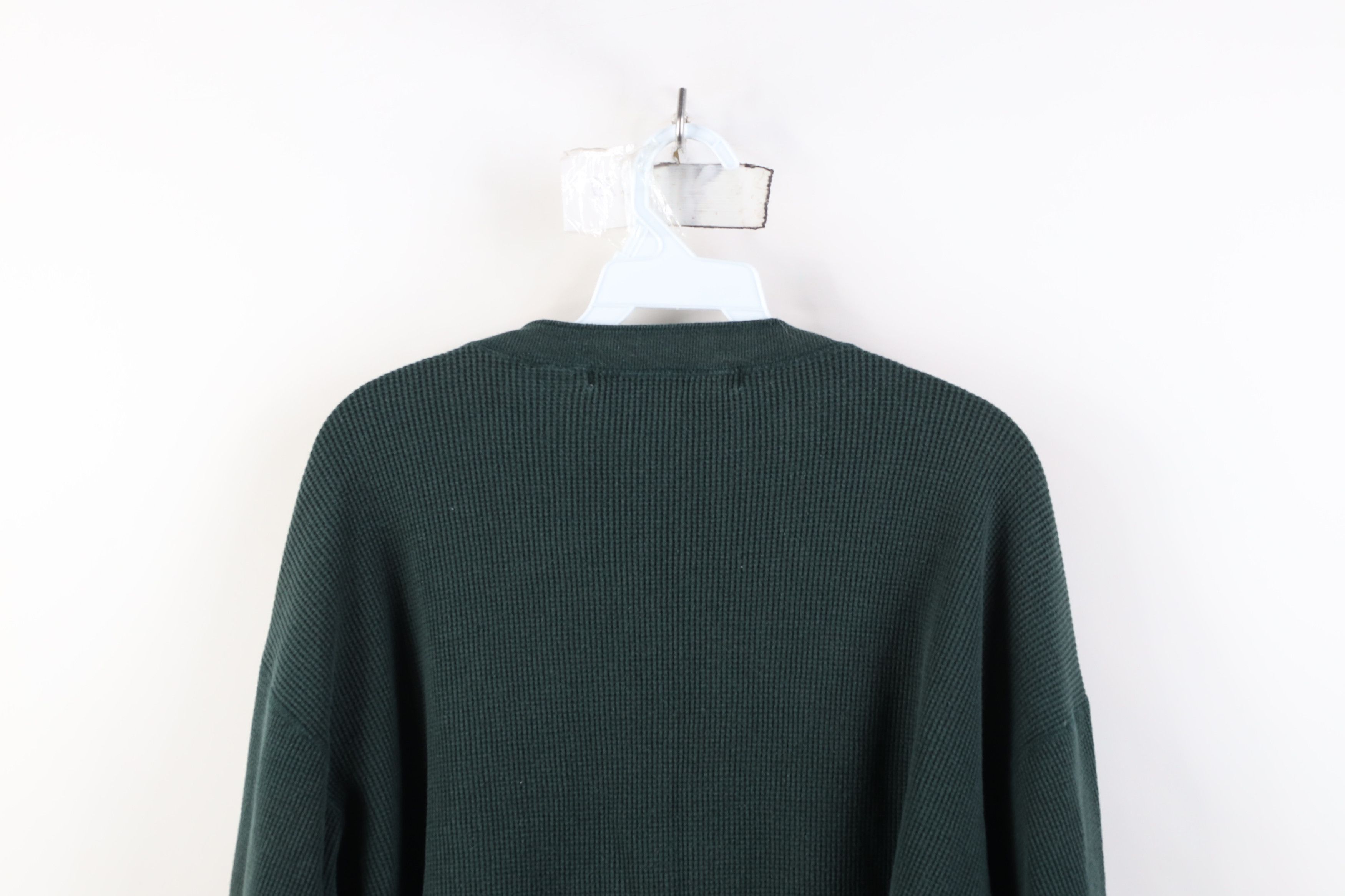 Vintage Vintage 90s Streetwear Knit Long Sleeve Henley T-Shirt Size US L / EU 52-54 / 3 - 13 Thumbnail