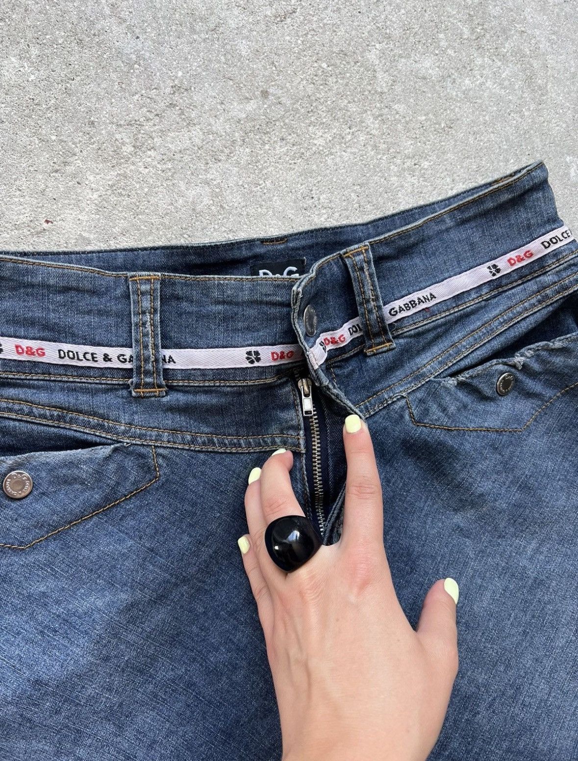 Dolce & Gabbana Vintage Dolce&Gabbana Denim Skirt Size 30" / US 8 / IT 44 - 8 Thumbnail