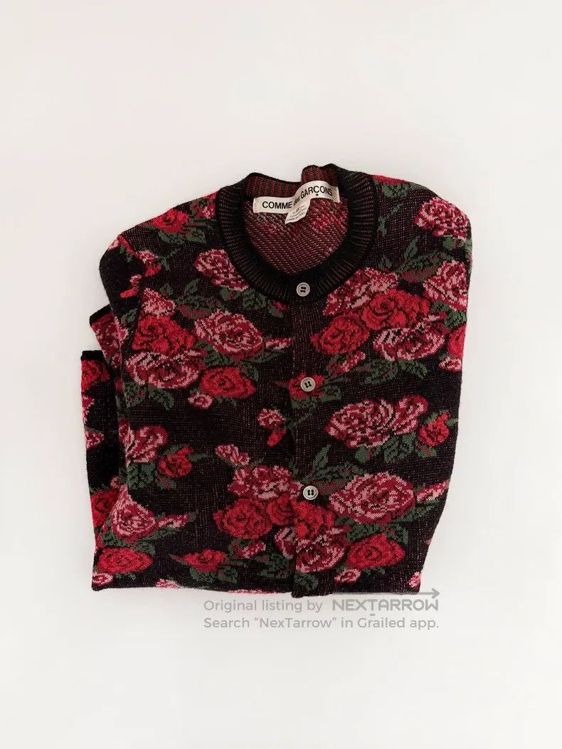 Comme des Garcons Comme Des Garcons Rose knitted cardigan Size XS / US 0-2 / IT 36-38 - 1 Thumbnail