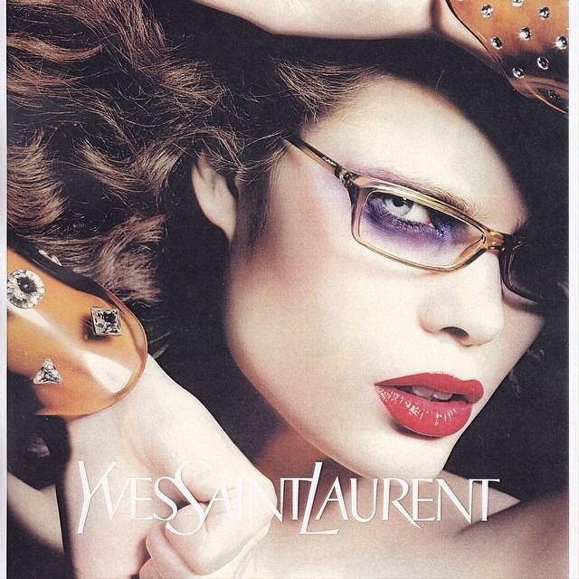Yves Saint Laurent Yves Saint Laurent FW2003 Dark Green Transparent Glasses Size ONE SIZE - 4 Thumbnail