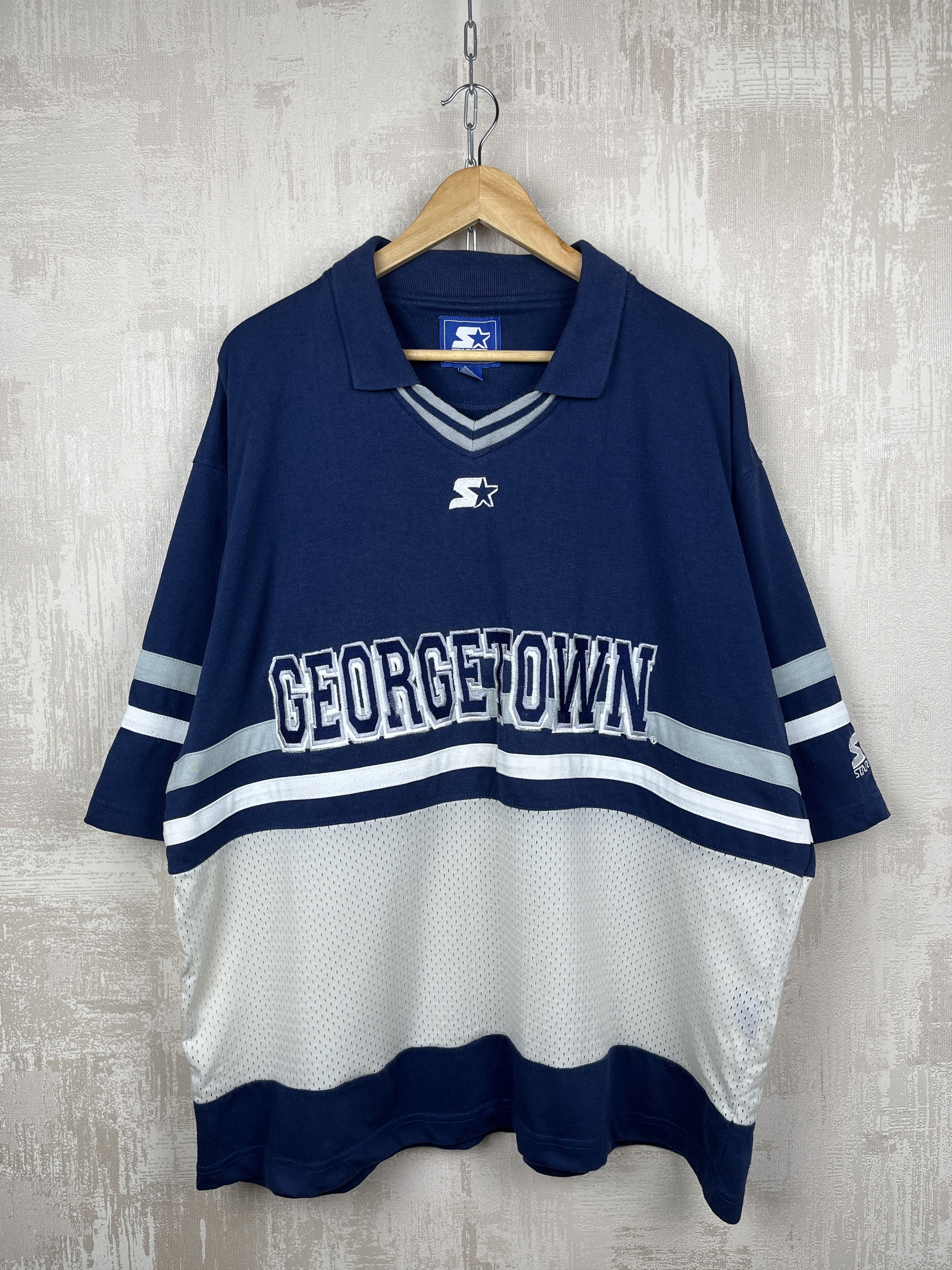 Starter 90's Georgetown Hoyas Starter Vintage T-shirt Oversized Size US XL / EU 56 / 4 - 2 Thumbnail
