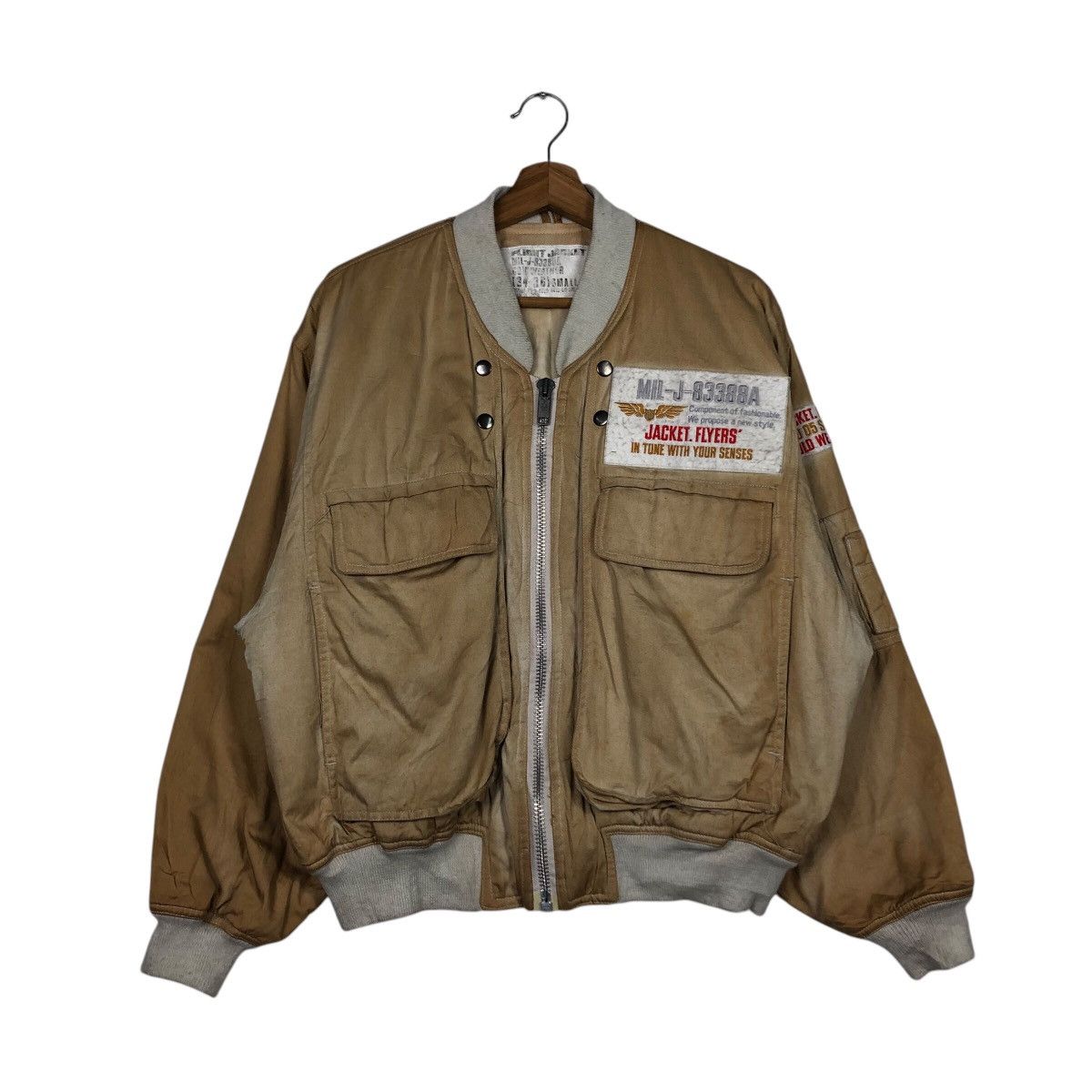Japanese Brand 📌Vintage Flight Bomber Jacket Parachute Military Us Army Size US S / EU 44-46 / 1 - 2 Thumbnail