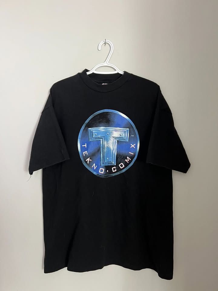 Hanes RARE Vintage 1996 TEKNO COMIX Single Stitch T-Shirt Size US XL / EU 56 / 4 - 1 Thumbnail