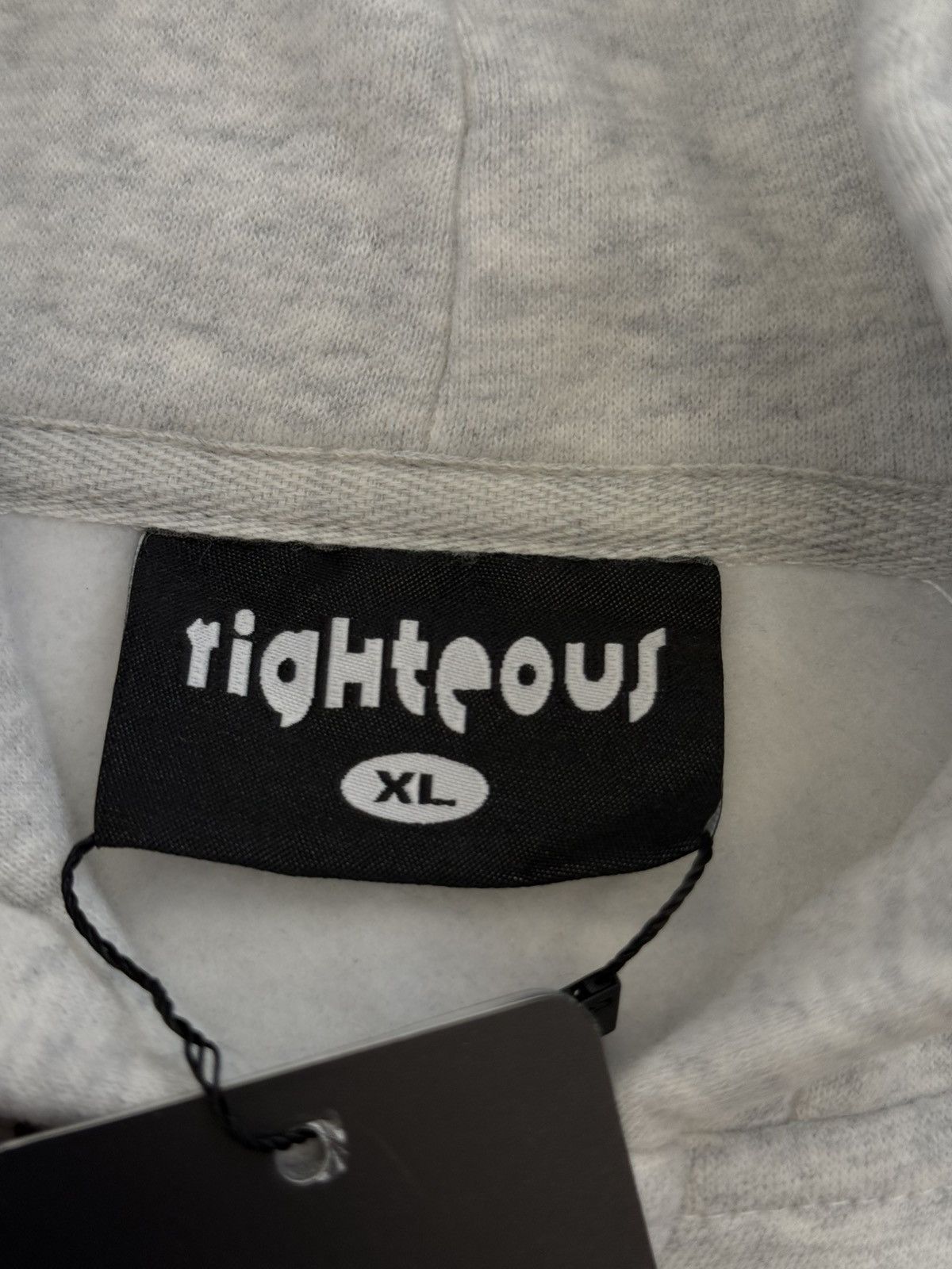 Japanese Brand × Vintage We Are Righteous Grey Zip Up Hoodie Size XL (NEW) Size US XL / EU 56 / 4 - 7 Thumbnail