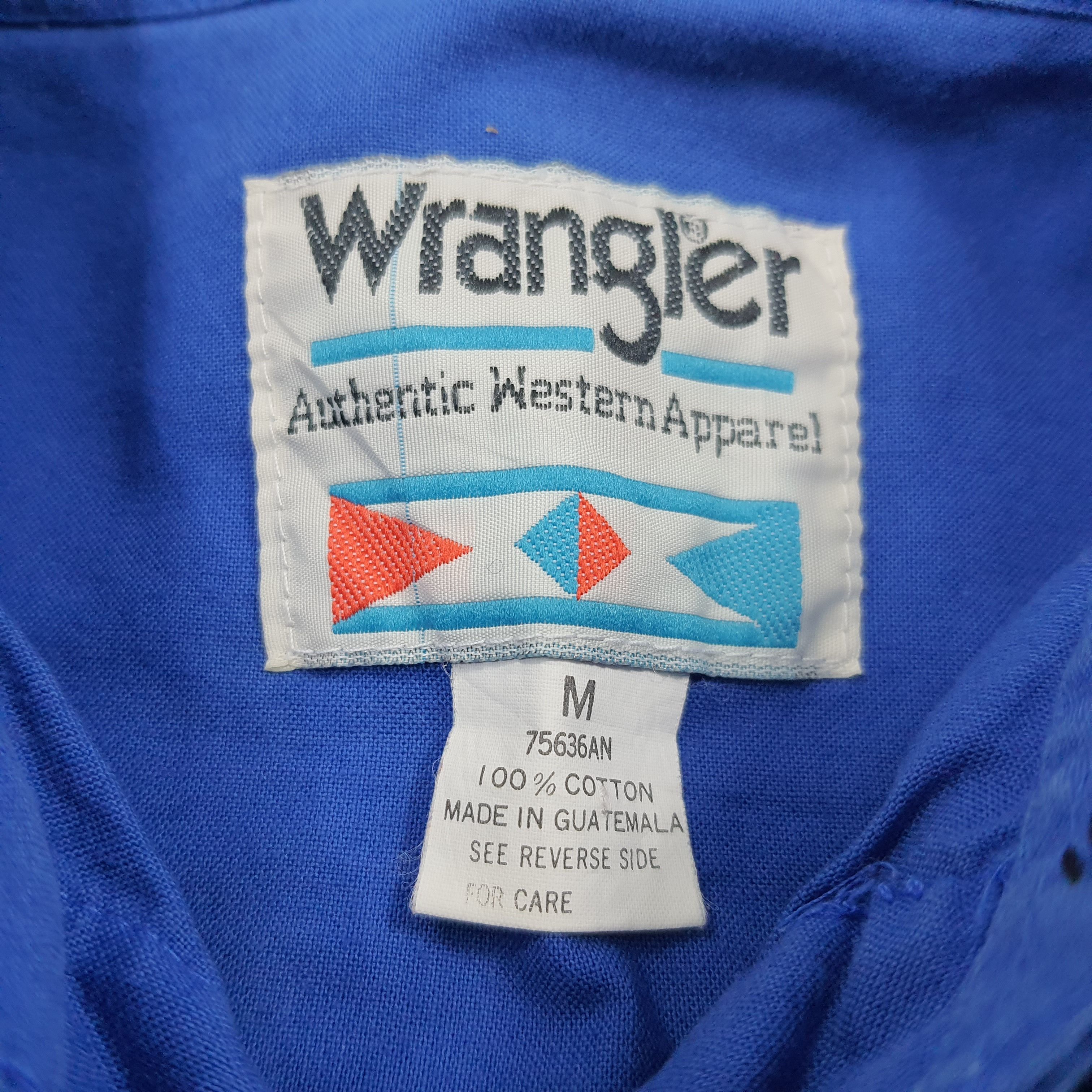 Vintage × Wrangler Vintage Wrangler America Style Rare Design Shirt Size US S / EU 44-46 / 1 - 4 Thumbnail