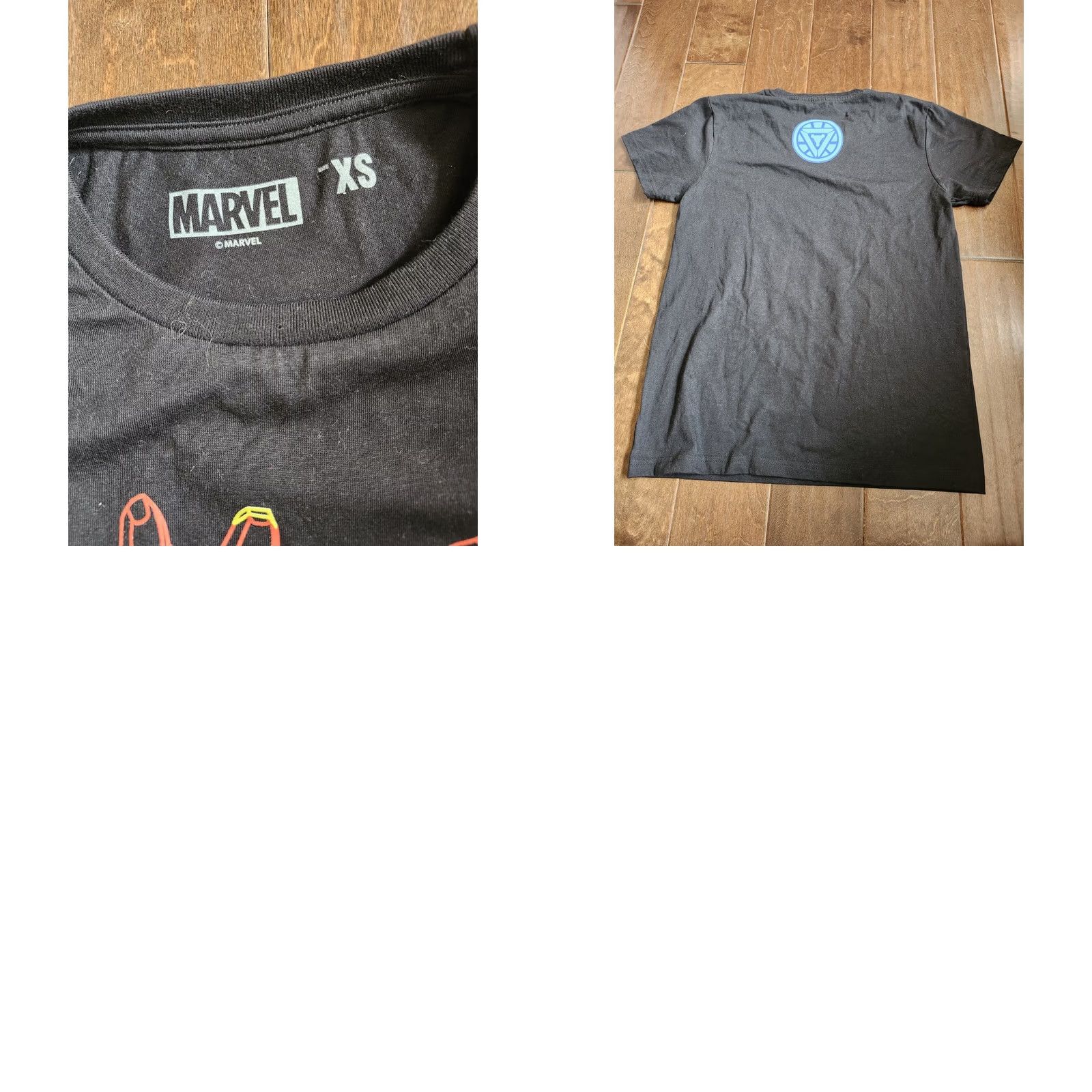 Vintage Marvel Iron Man Graphic Tee T-shirt - Neon Neon Man Crew Neck Short Sleeve Black XS Men's Shirt Graphic Print 90s? Size US XS / EU 42 / 0 - 9 Thumbnail