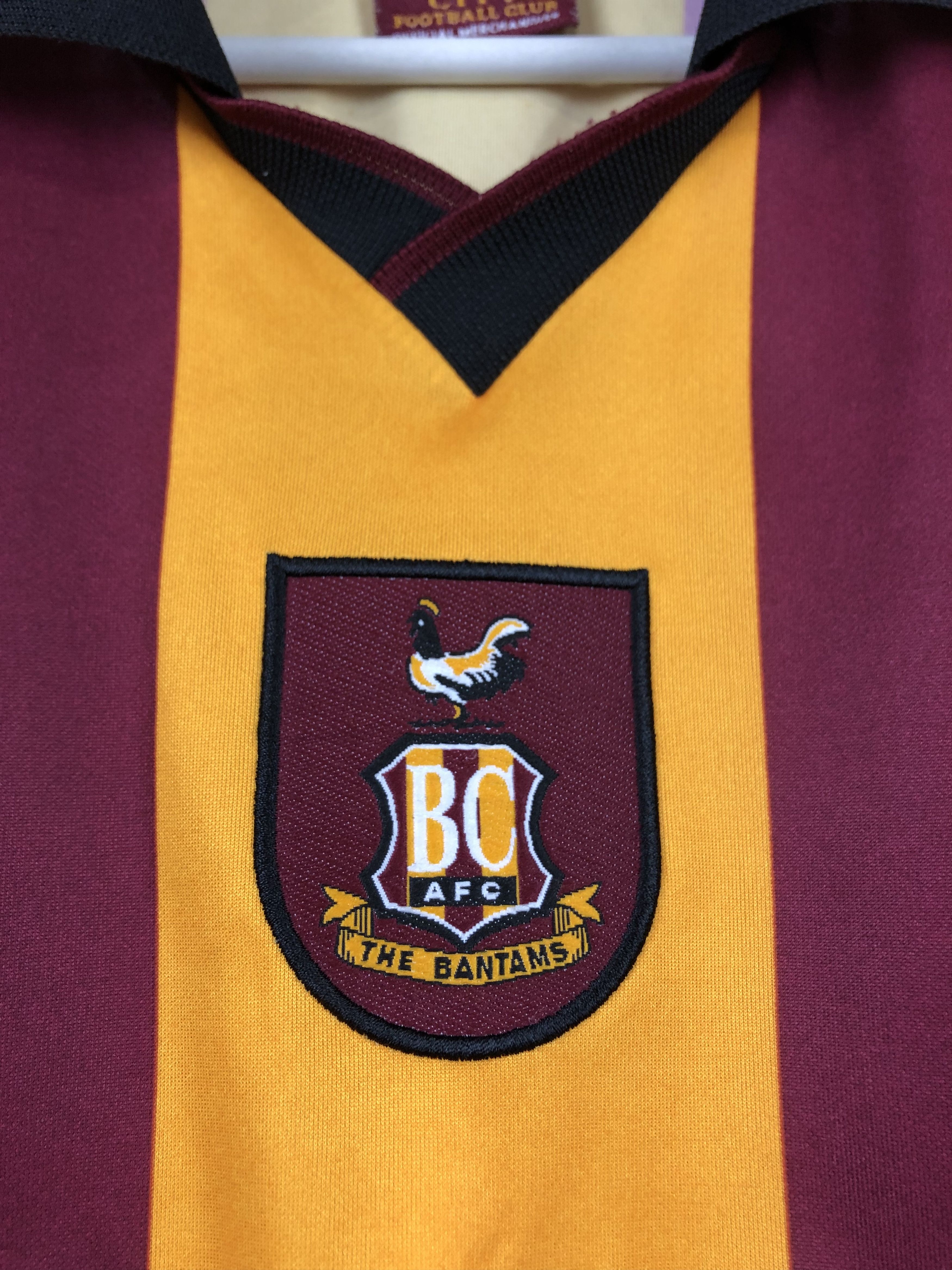 Vintage Bradford City football shirt 2001 Soccer Long Sleeve Jersey Size US M / EU 48-50 / 2 - 6 Thumbnail