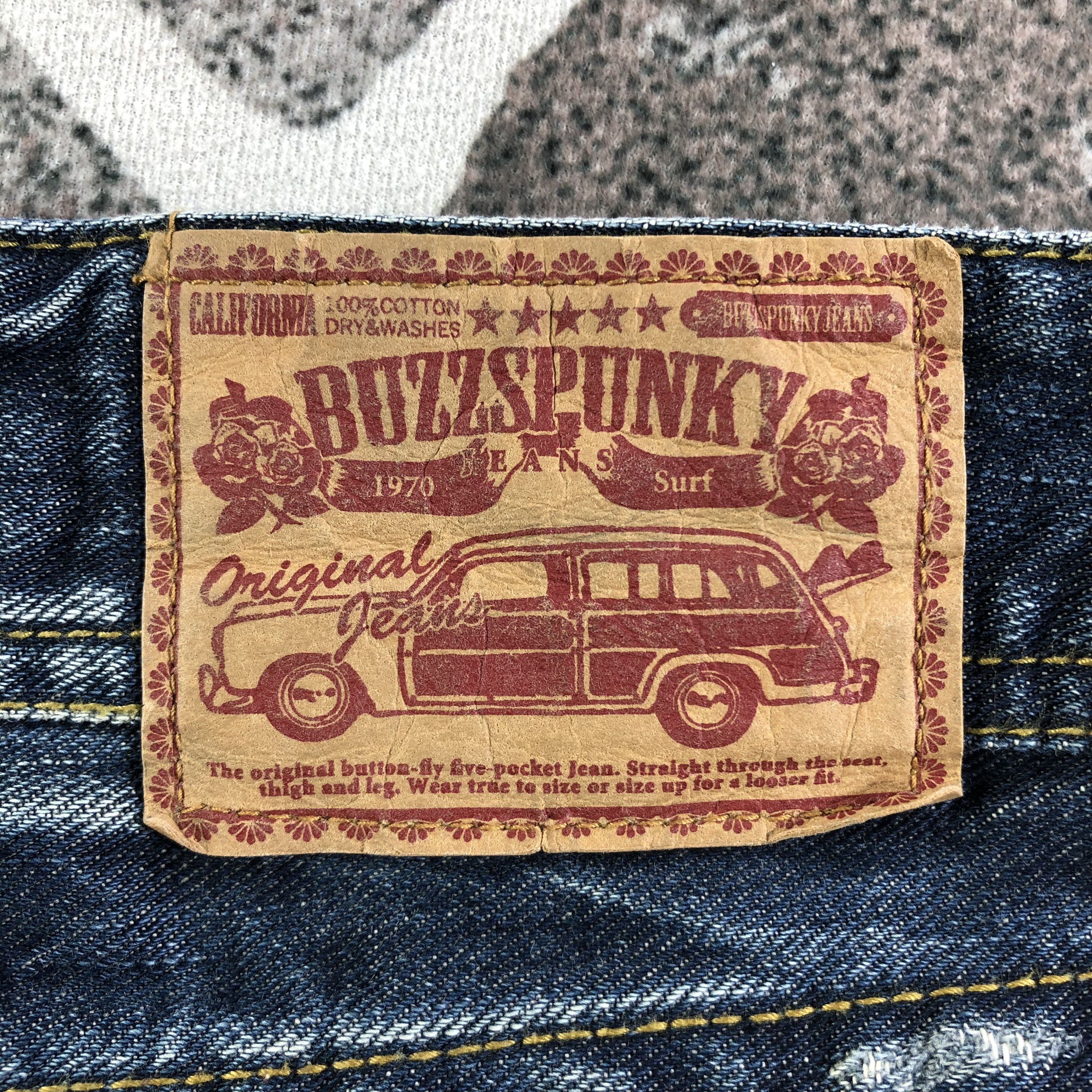 Japanese Brand Buzz Spunky Faded Blue Flared Jeans KJ2105 Size US 32 / EU 48 - 5 Thumbnail
