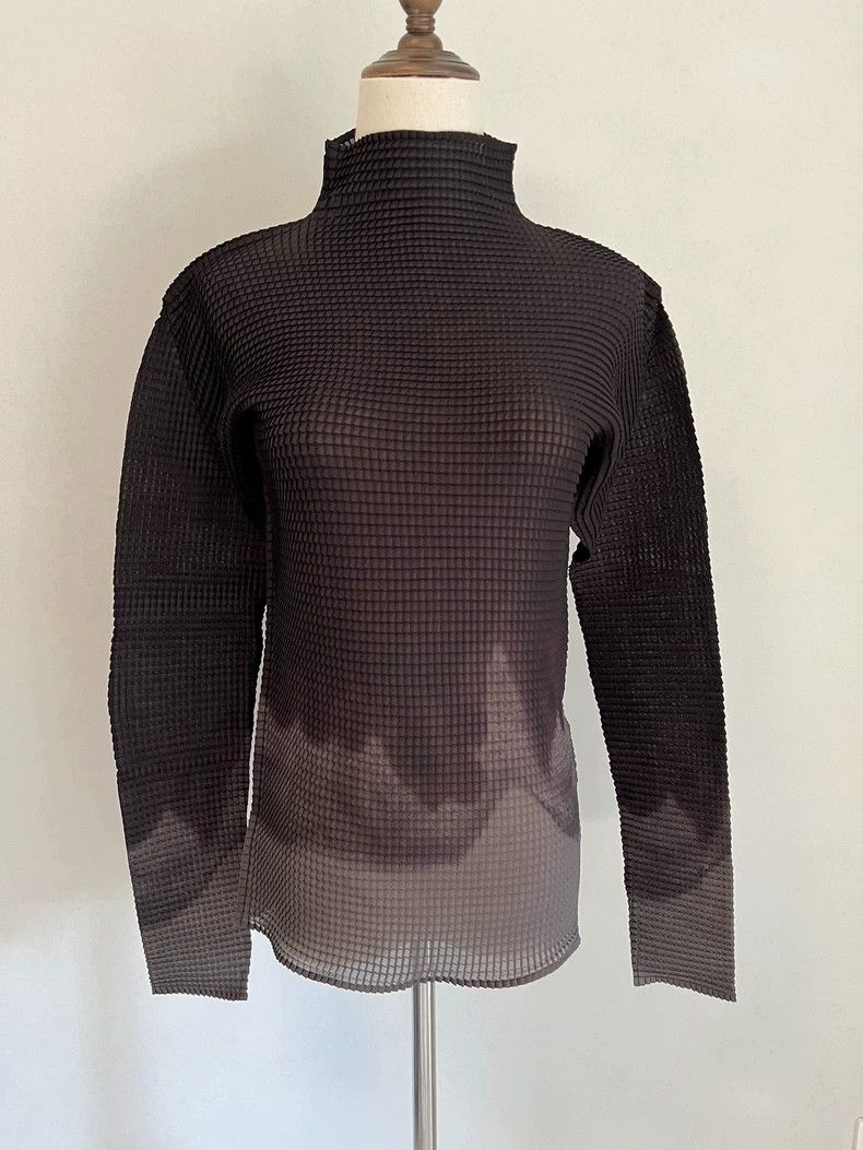Issey Miyake Issey Miyake size:2 Black main line ink-wash long-sleeved Size M / US 6-8 / IT 42-44 - 1 Thumbnail