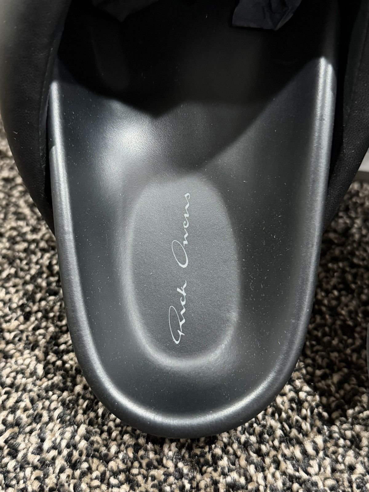 Rick Owens Rick Owens Black Leather Padded Granola Slides Slip Ons Size US 9 / EU 42 - 7 Thumbnail