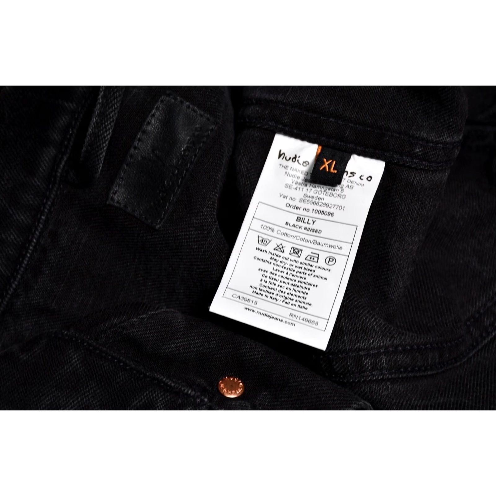 Nudie Jeans Nudie Jeans Billy Black Rinsed Denim Jacket XL Men Size US 36 / EU 52 - 5 Thumbnail