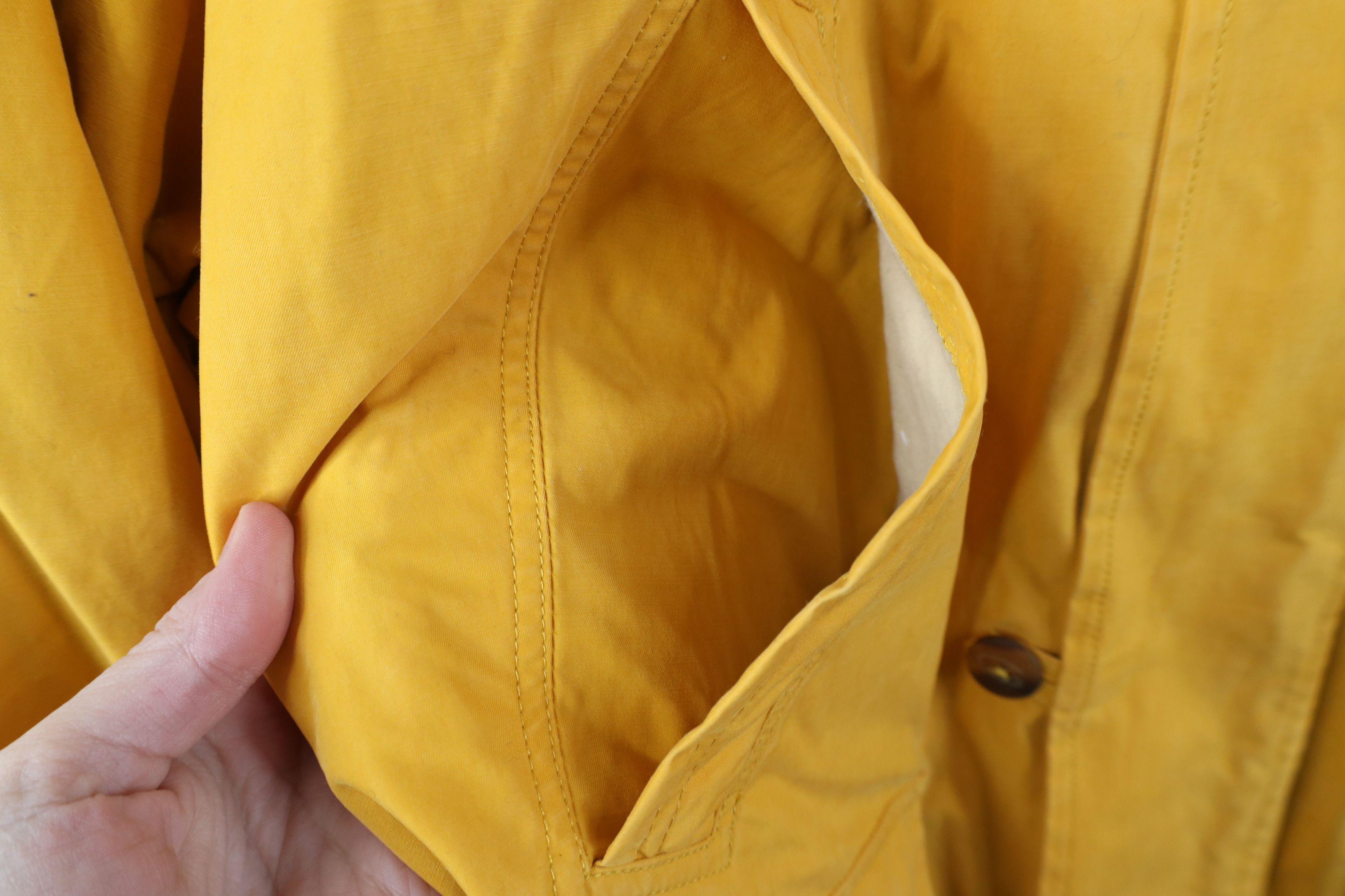 Vintage Vintage 90s Streetwear Pigment Dye Chore Barn Jacket Yellow Size US L / EU 52-54 / 3 - 5 Thumbnail
