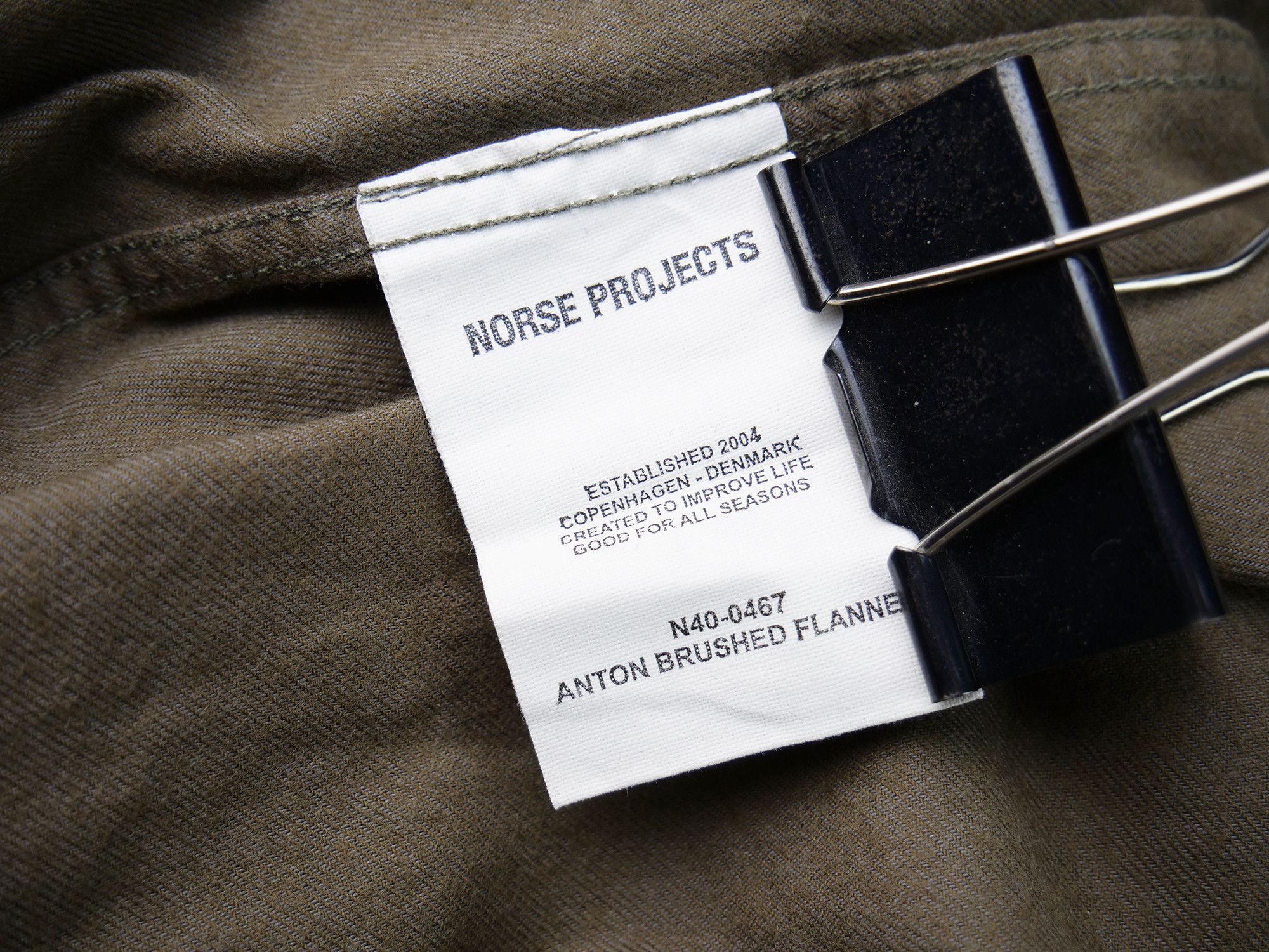 Norse Projects Norse projects anton brushed flannel shirt Size US M / EU 48-50 / 2 - 8 Thumbnail
