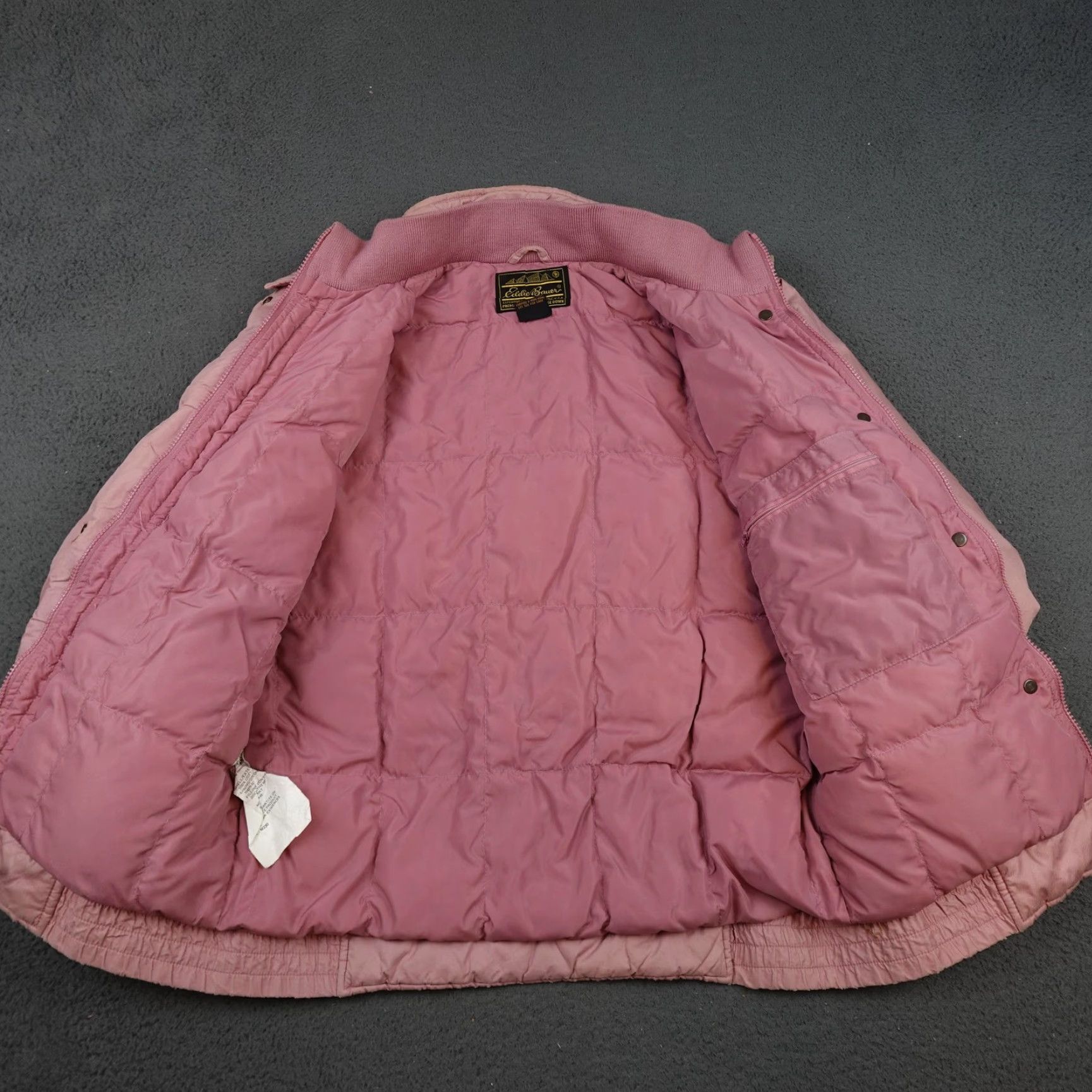 Eddie Bauer VINTAGE Eddie Bauer Jacket Womens Small Pink Goose Down Puffer Snap Front 80s Size S / US 4 / IT 40 - 6 Thumbnail