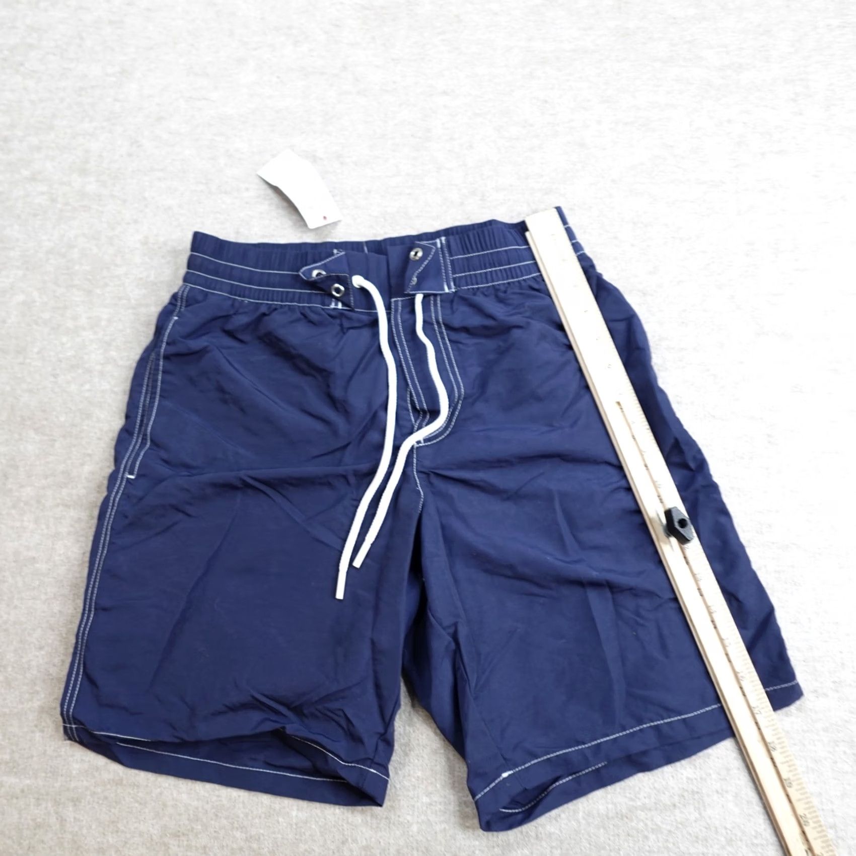 Lacoste Lacoste Mens Swim Shorts Medium Blue Lined Mesh Large Croc NEW Size US 31 - 2 Thumbnail