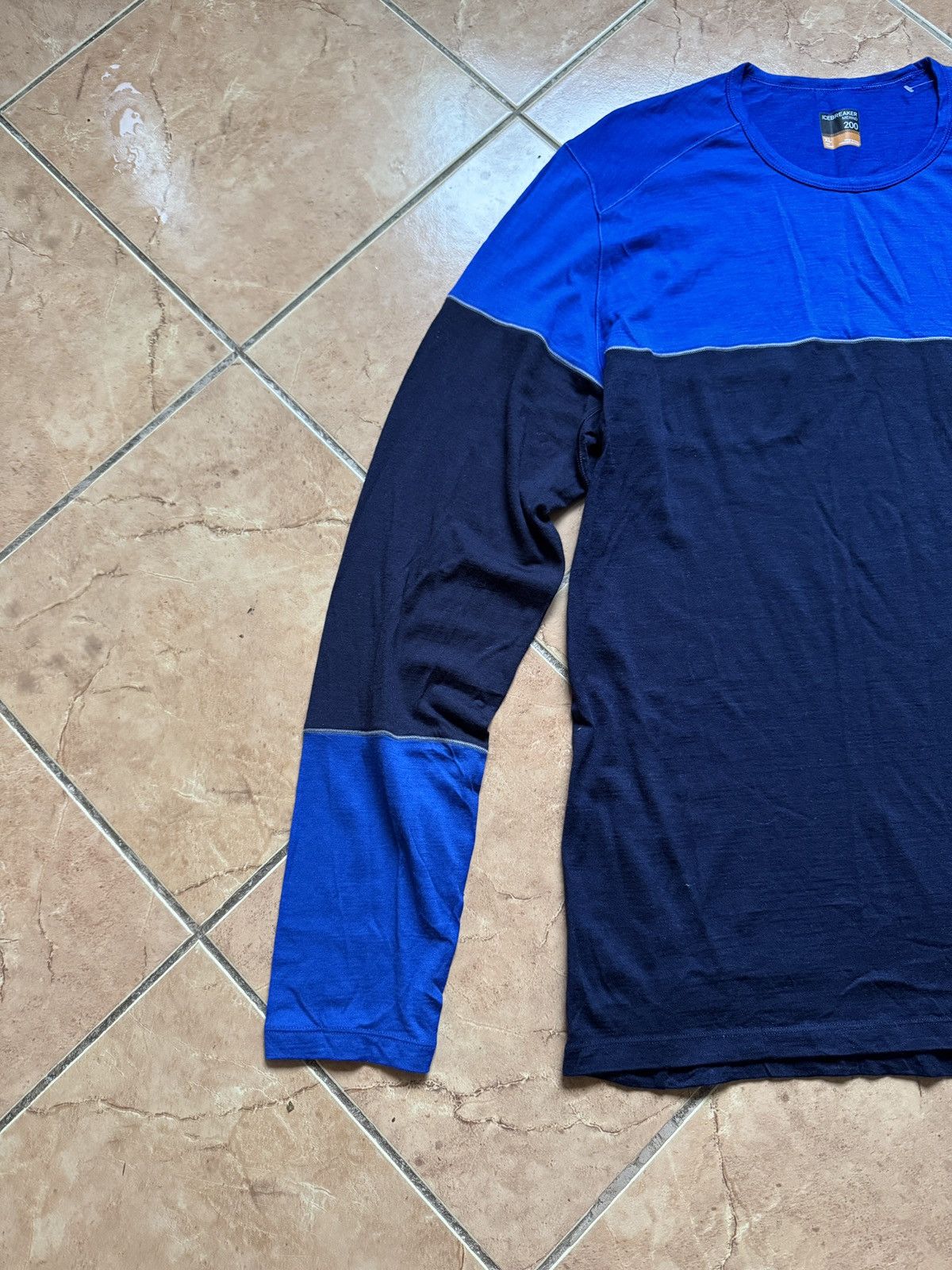Icebreaker Icebreaker Merino 200 Blue Double Color Hiking LS tee shirt Size US XL / EU 56 / 4 - 3 Thumbnail
