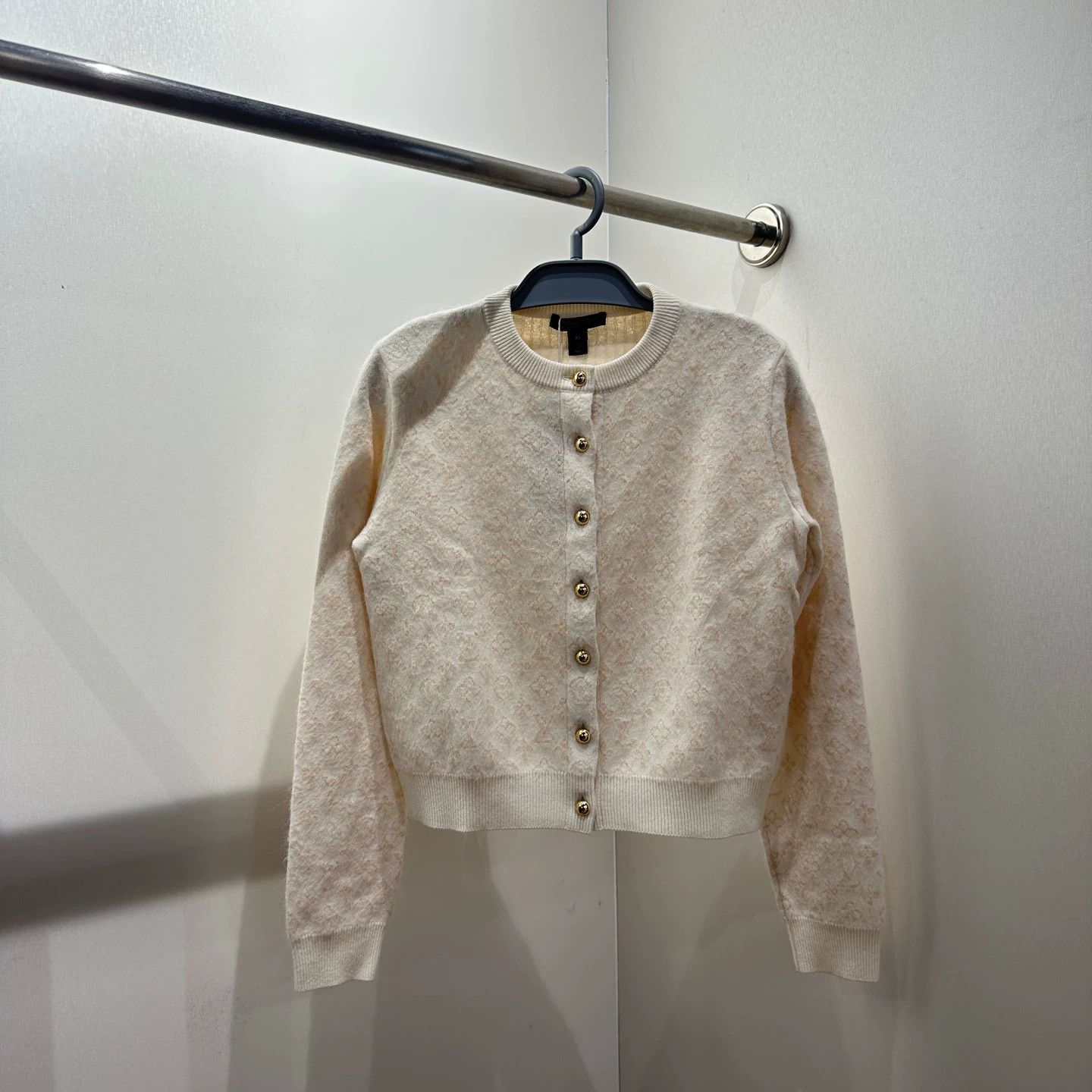 Louis Vuitton LV 26SS All Over Logo Wool Knit Cardigan XS Size XS / US 0-2 / IT 36-38 - 1 Thumbnail