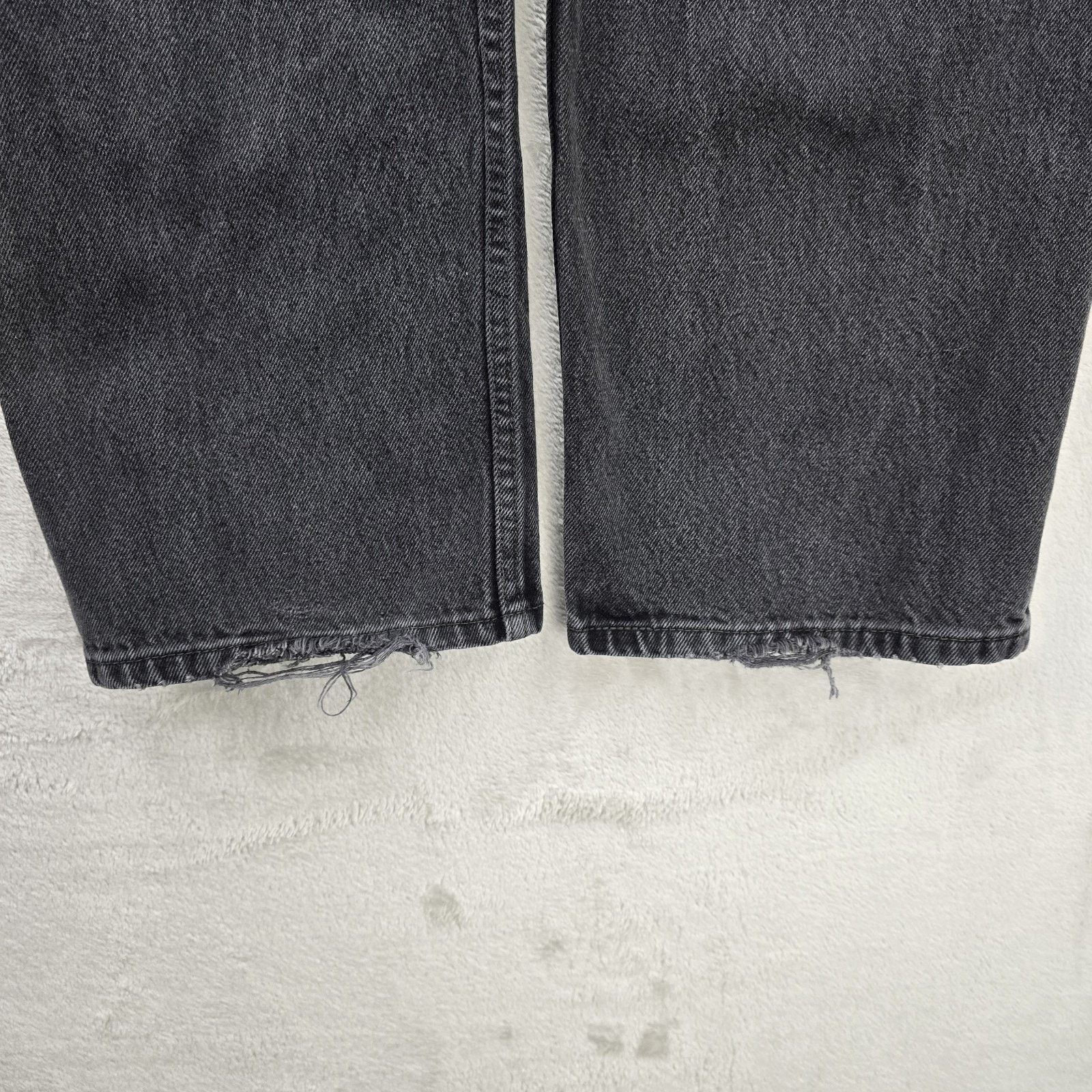 Levi's Levis 505 Mens Black Jeans 40x30 Black Straight Fit Denim Size US 40 / EU 56 - 10 Thumbnail
