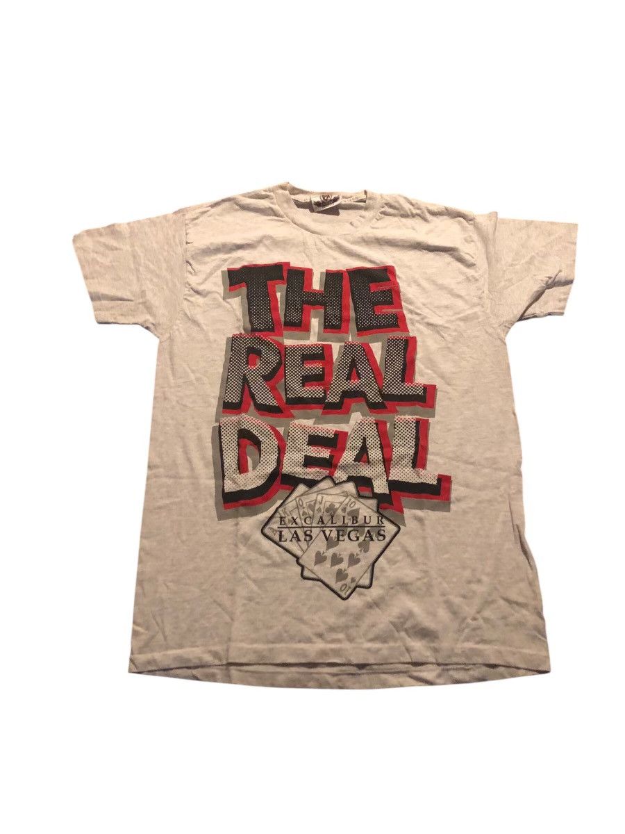 Vintage Vintage 90s Exacalibur “The Real Deal” T Shirt S/L Size US L / EU 52-54 / 3 - 1 Thumbnail