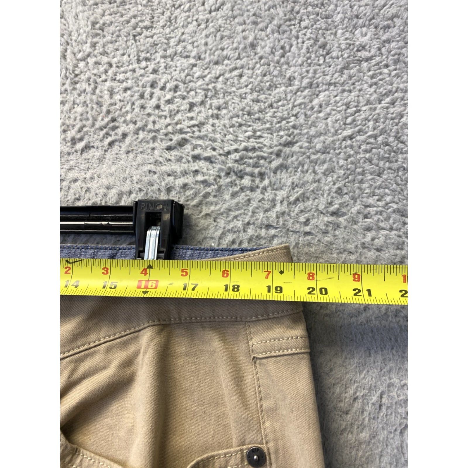 Gap Gap Mens Flat Front Cotton Stretch Chino Pants 38W x 30L Tan Adult Regular 5-Pocket Belk Style Men’s Trousers Size US 38 / EU 54 - 3 Thumbnail