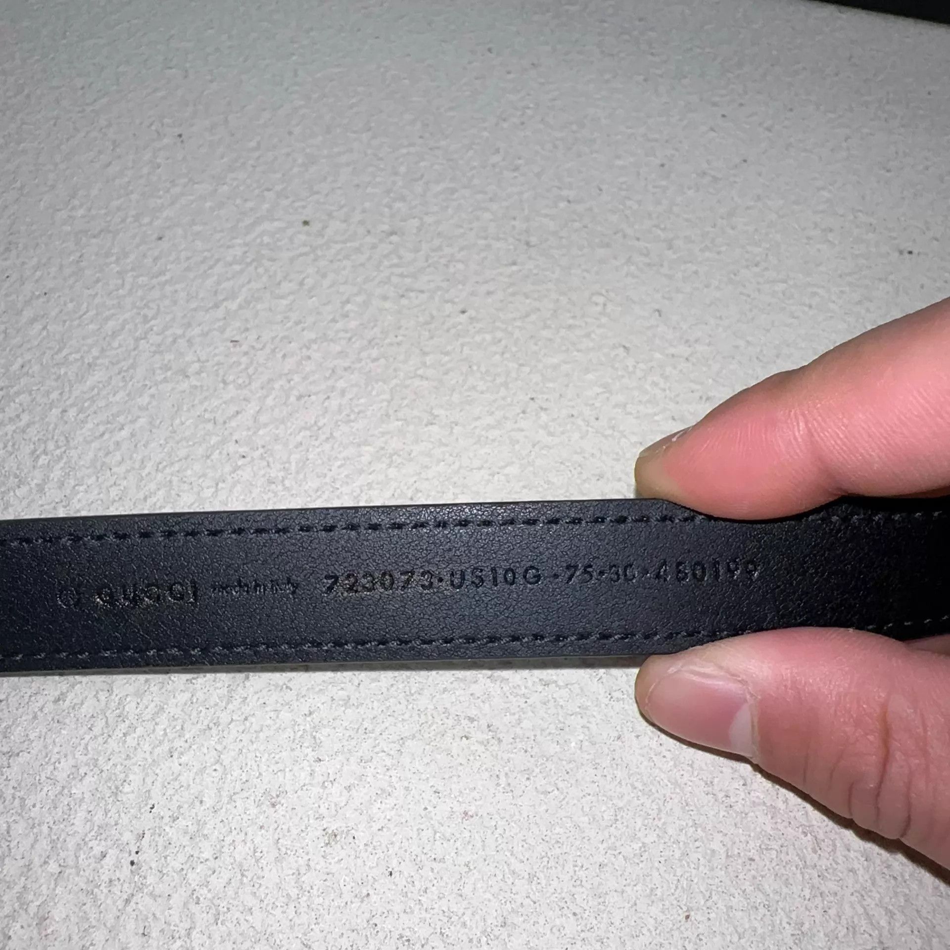 Gucci GUCCI 75cm black gold double G buckle leather belt Size ONE SIZE - 5 Thumbnail