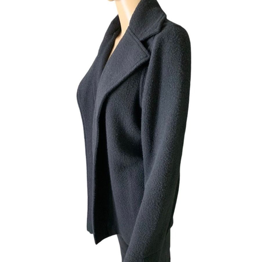Other ELLEN TRACY Women's Size Medium Blazer Open Front Black Wool Size M / US 6-8 / IT 42-44 - 9 Thumbnail