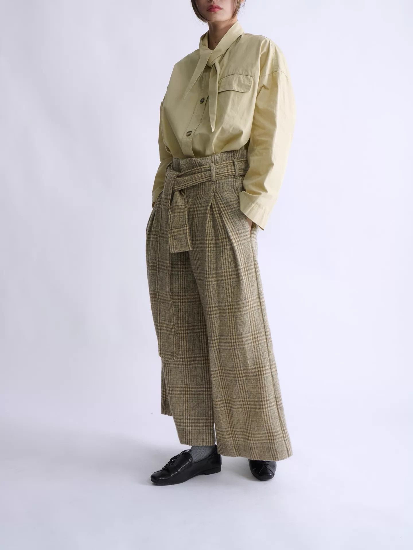 Vivienne Westwood Vivienne Westwood Hi-Waist Belted Check W-Leg Wool Trousers Size 26" / US 2 / IT 38 - 3 Thumbnail