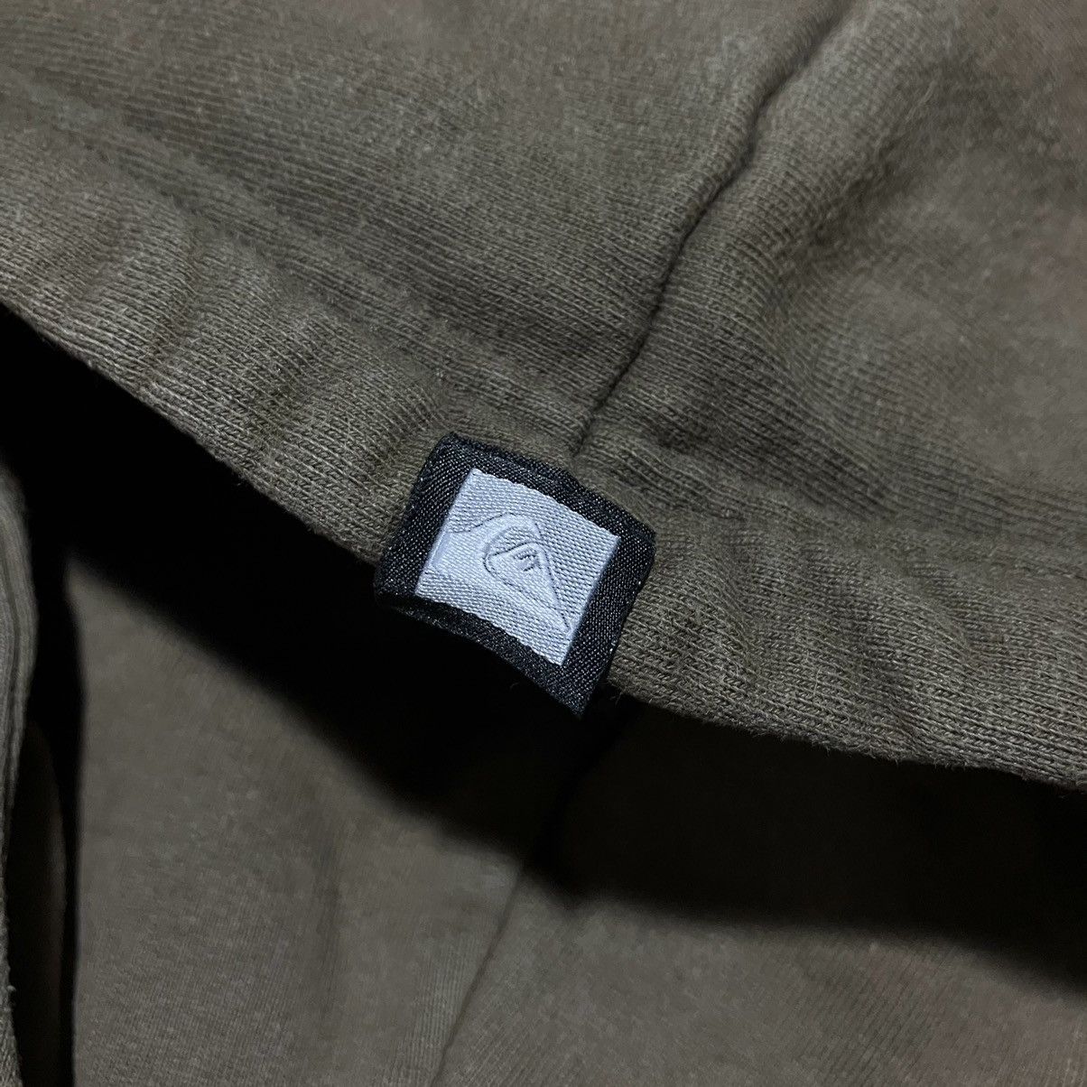 Quiksilver Vintage QUIKSILVER Embroidered Logo Full Zip Hoodie Khaki Size US M / EU 48-50 / 2 - 6 Thumbnail