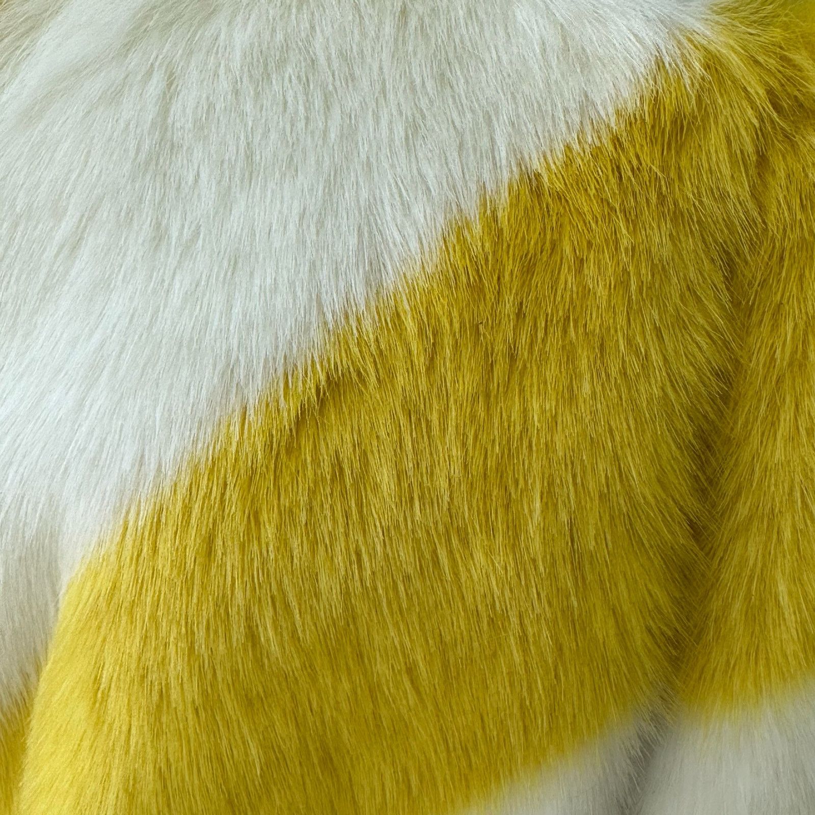 Sam Edelman Sam Edelman Reversible Yellow Faux Fur Jacket Coat Size L Size L / US 10 / IT 46 - 4 Thumbnail
